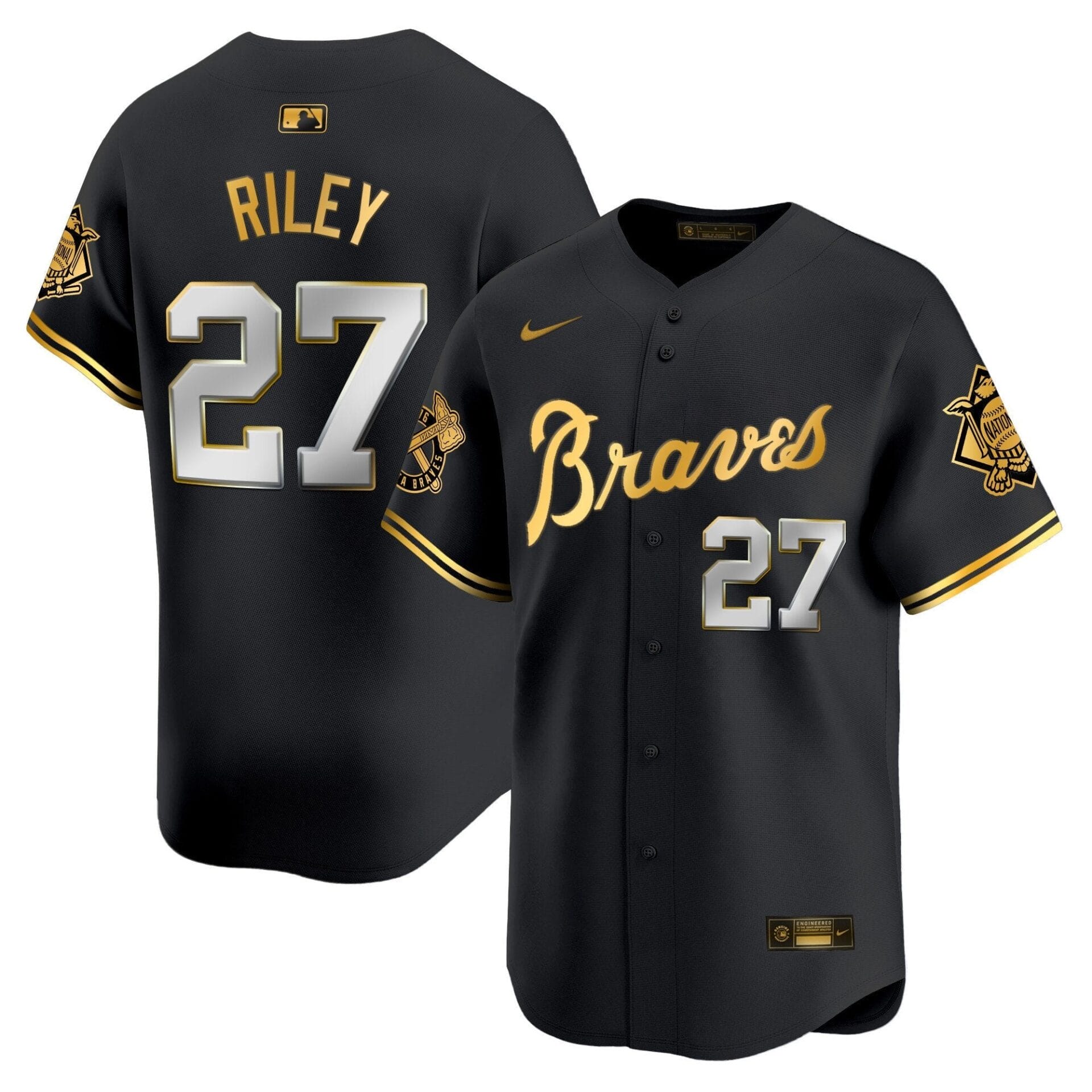 Atlanta Braves Peaches n' Cream Vapor Premier Limited Jersey - All Stitched - Image 31