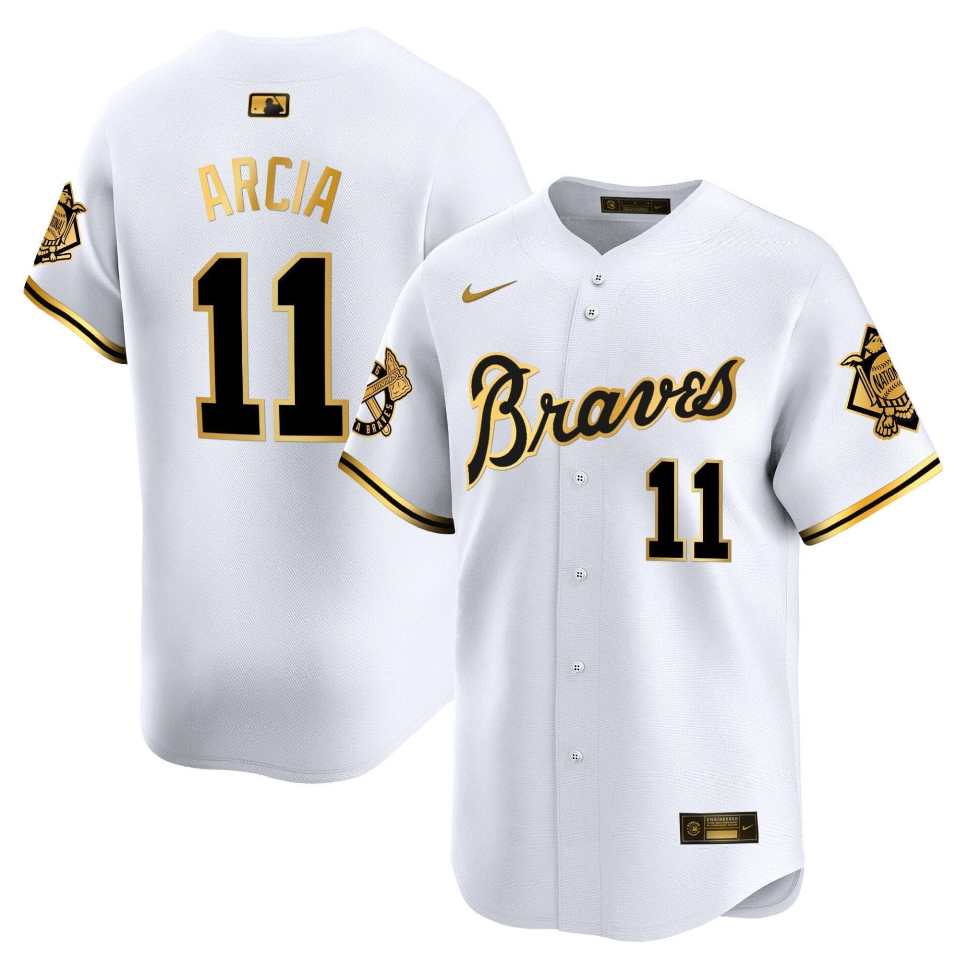 Atlanta Braves Peaches n' Cream Vapor Premier Limited Jersey - All Stitched - Image 38