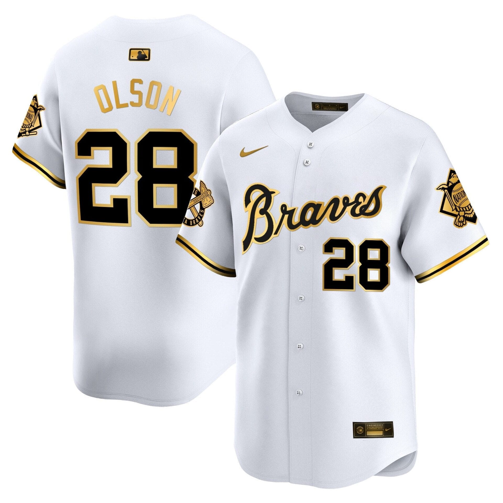 Atlanta Braves Peaches n' Cream Vapor Premier Limited Jersey - All Stitched - Image 42
