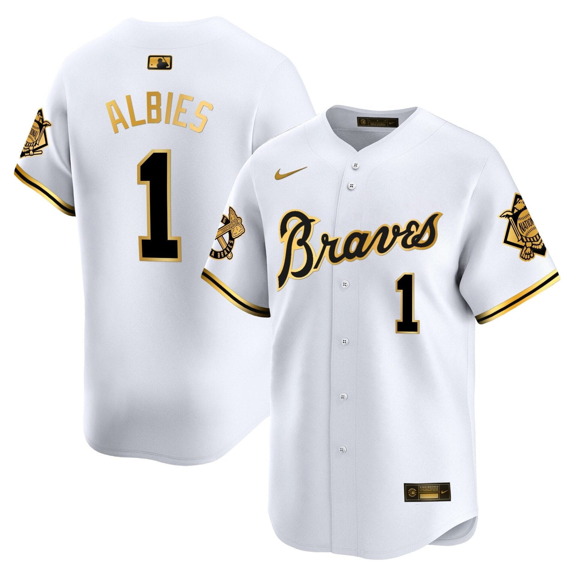 Atlanta Braves Peaches n' Cream Vapor Premier Limited Jersey - All Stitched - Image 43
