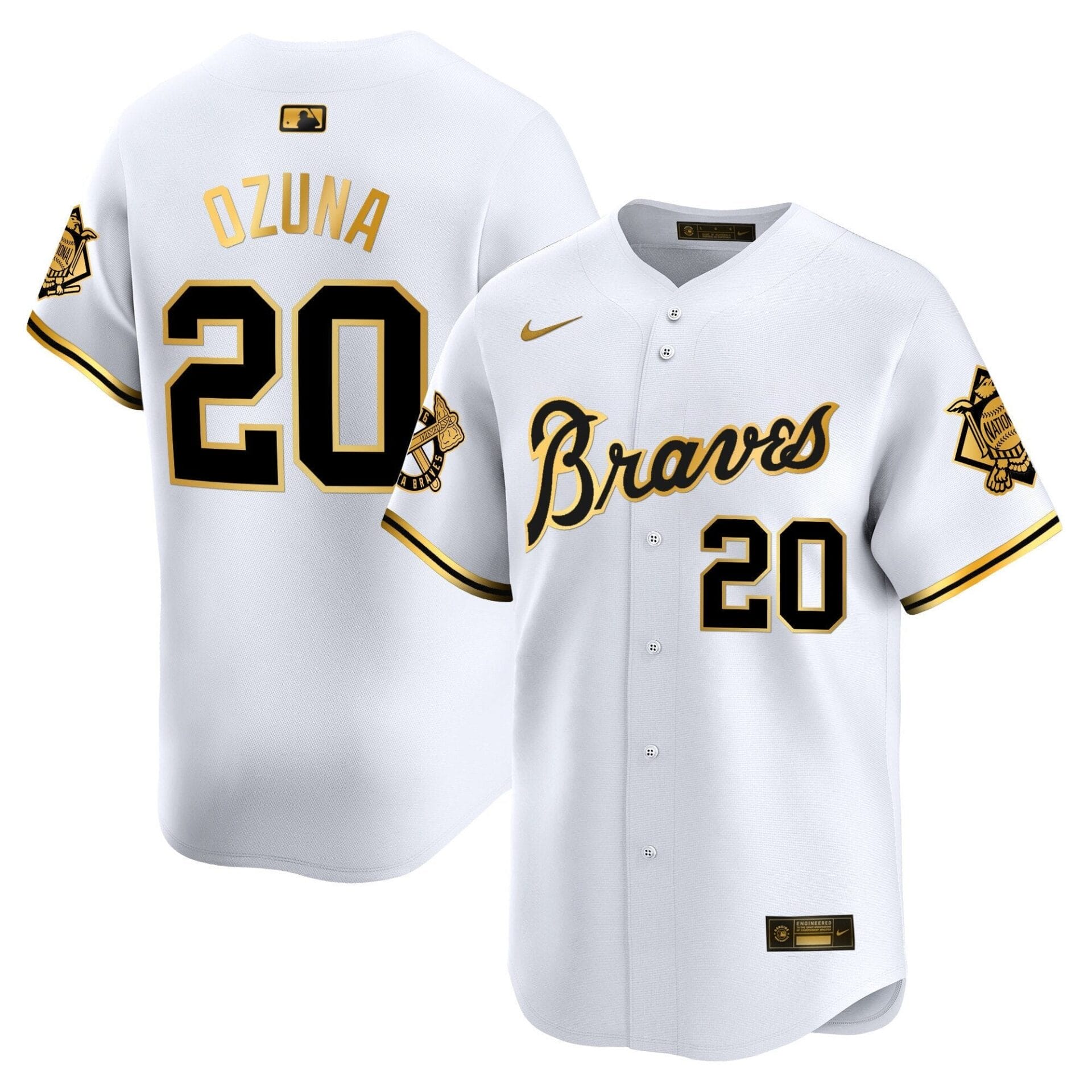Atlanta Braves Peaches n' Cream Vapor Premier Limited Jersey - All Stitched - Image 39