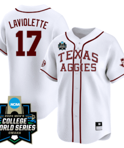 Texas A&M 23/24 Jersey - 2024 College World Series Patch
