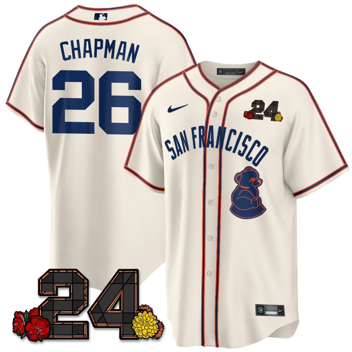 Giants 2024 Vapor Premier Limited Jersey - Willie Mays Patch - Image 20