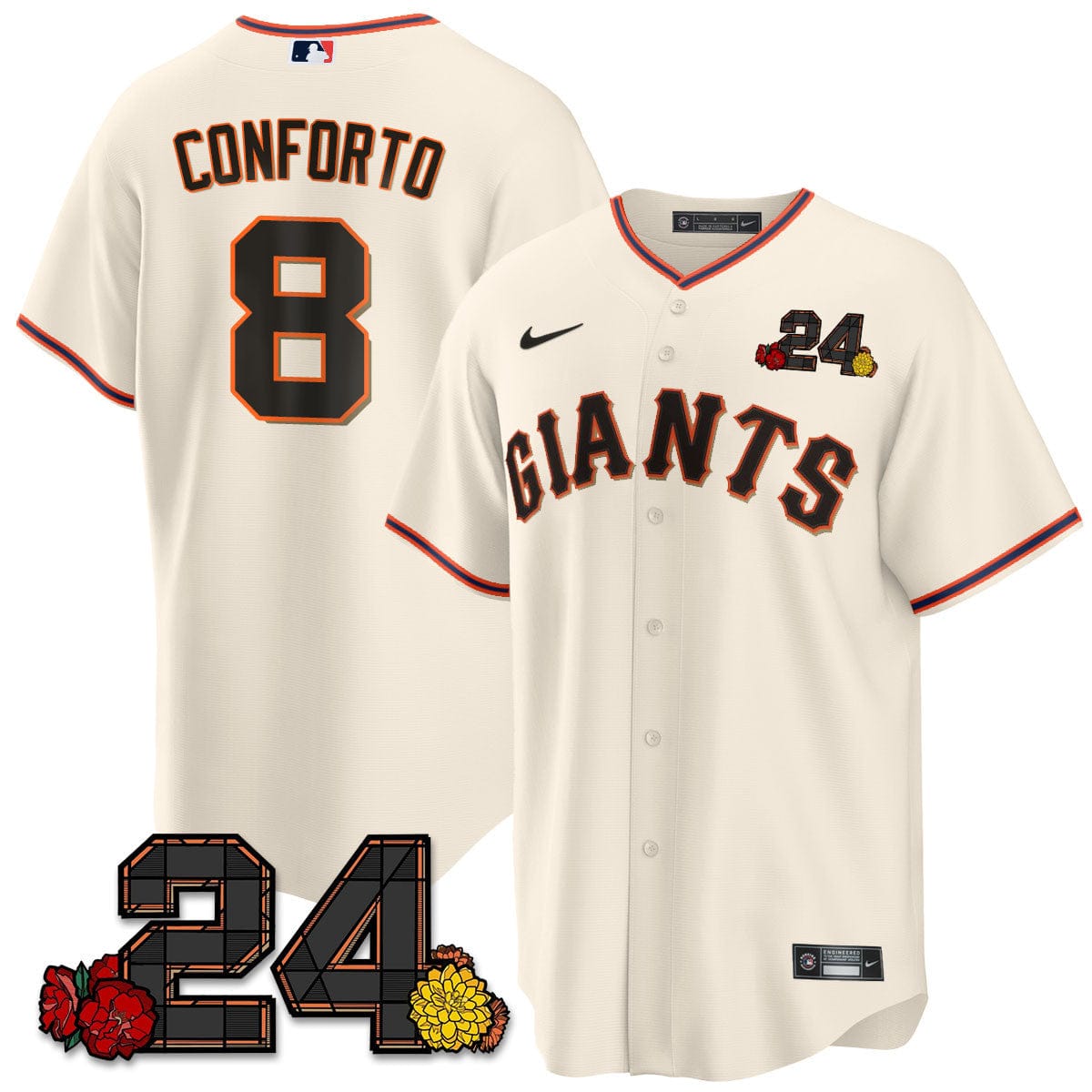 Giants 2024 Vapor Premier Limited Jersey - Willie Mays Patch - Image 27