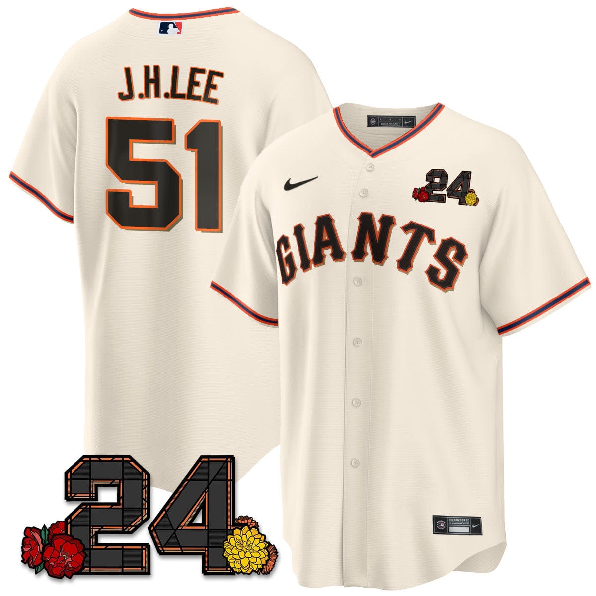 Giants 2024 Vapor Premier Limited Jersey - Willie Mays Patch - Image 15
