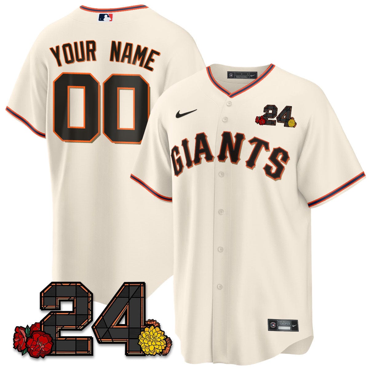 Giants 2024 Vapor Premier Limited Jersey - Willie Mays Patch - Image 4