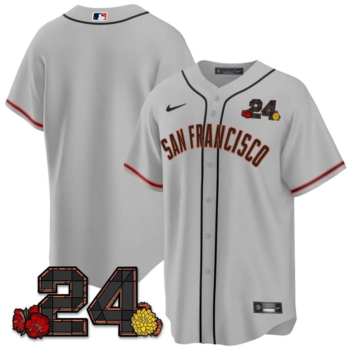 Giants 2024 Vapor Premier Limited Jersey - Willie Mays Patch - Image 58