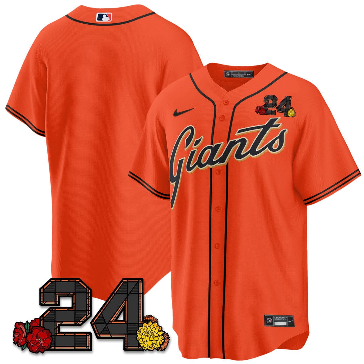 Giants 2024 Vapor Premier Limited Jersey - Willie Mays Patch - Image 59