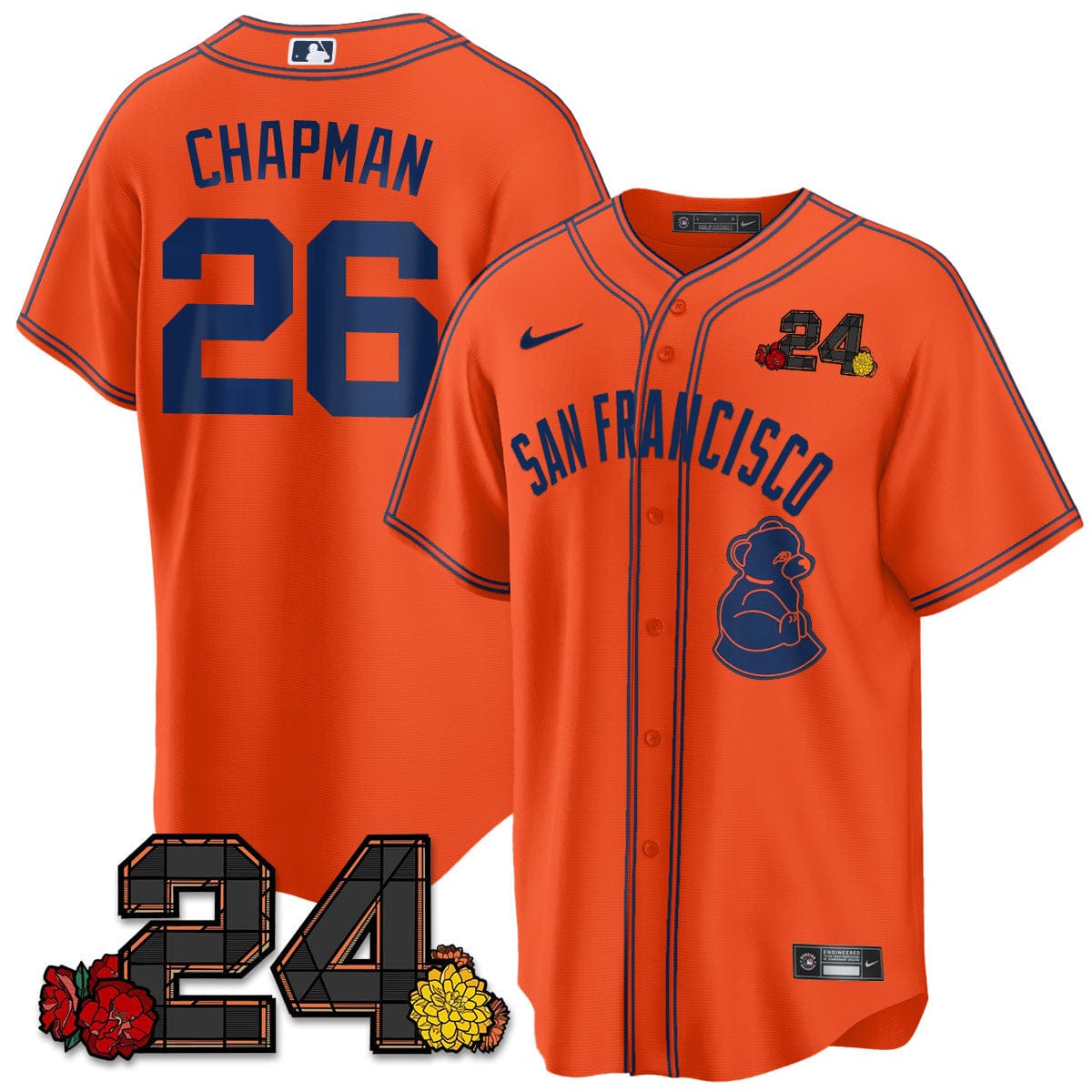 Giants 2024 Vapor Premier Limited Jersey - Willie Mays Patch - Image 24