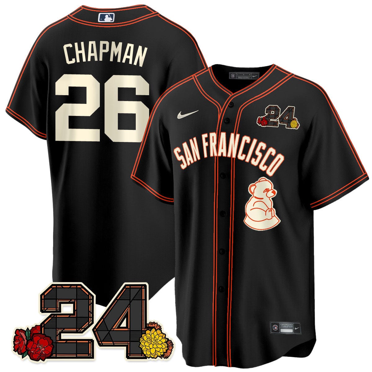 Giants 2024 Vapor Premier Limited Jersey - Willie Mays Patch - Image 19