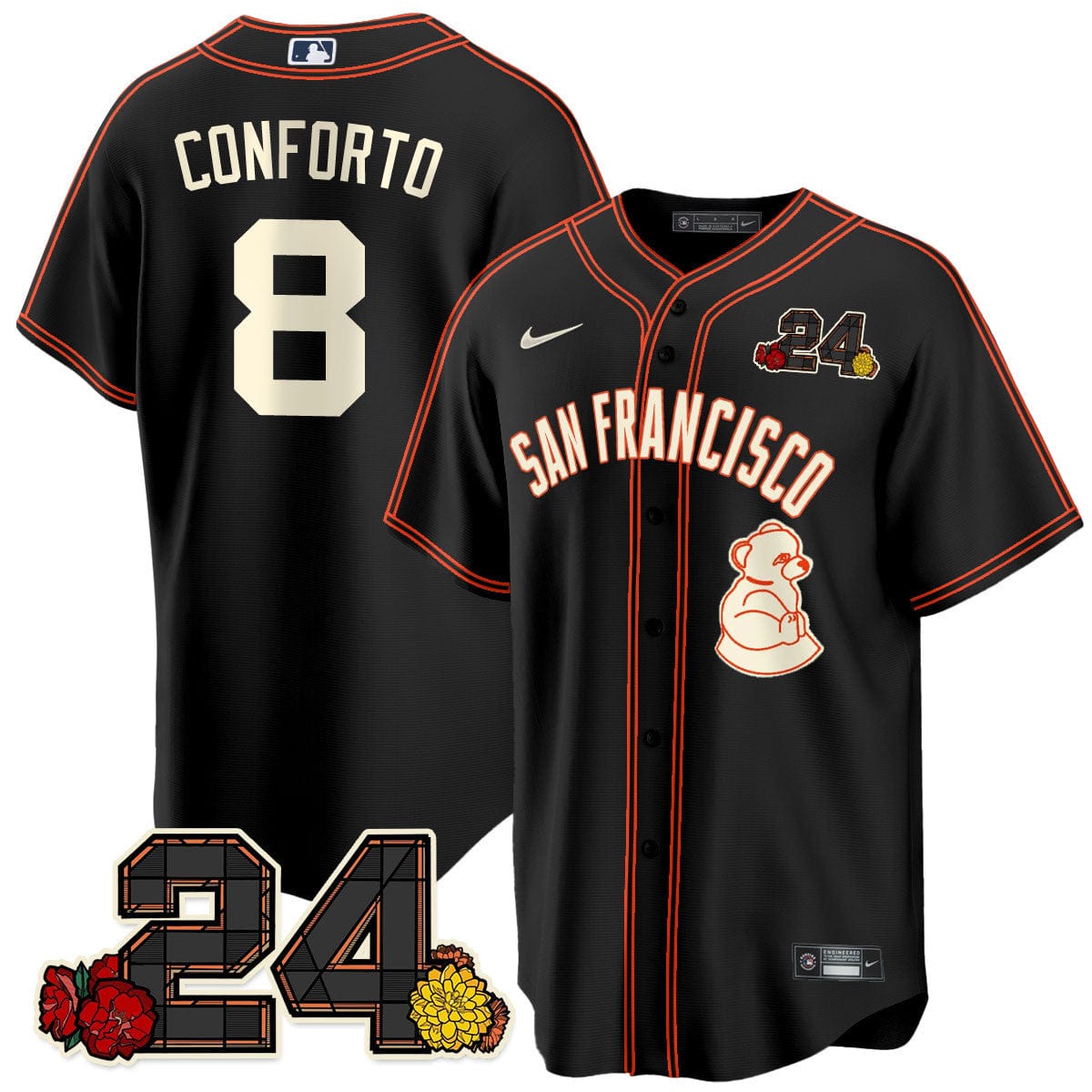 Giants 2024 Vapor Premier Limited Jersey - Willie Mays Patch - Image 25