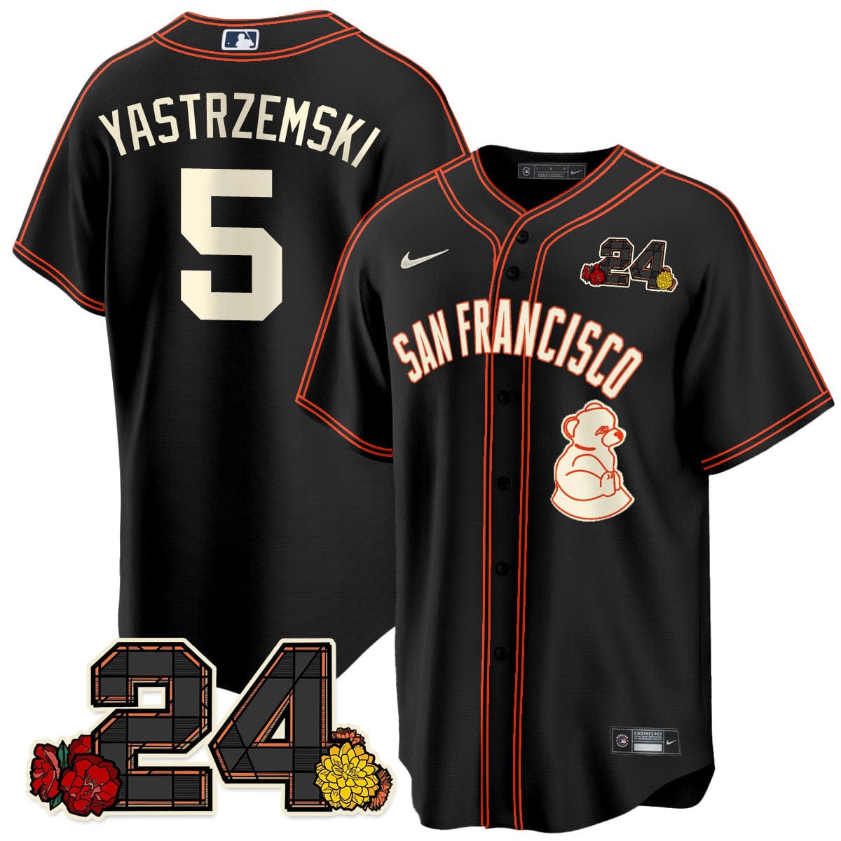 Giants 2024 Vapor Premier Limited Jersey - Willie Mays Patch - Image 37