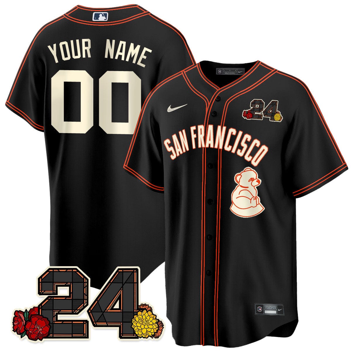 Giants 2024 Vapor Premier Limited Jersey - Willie Mays Patch - Image 2
