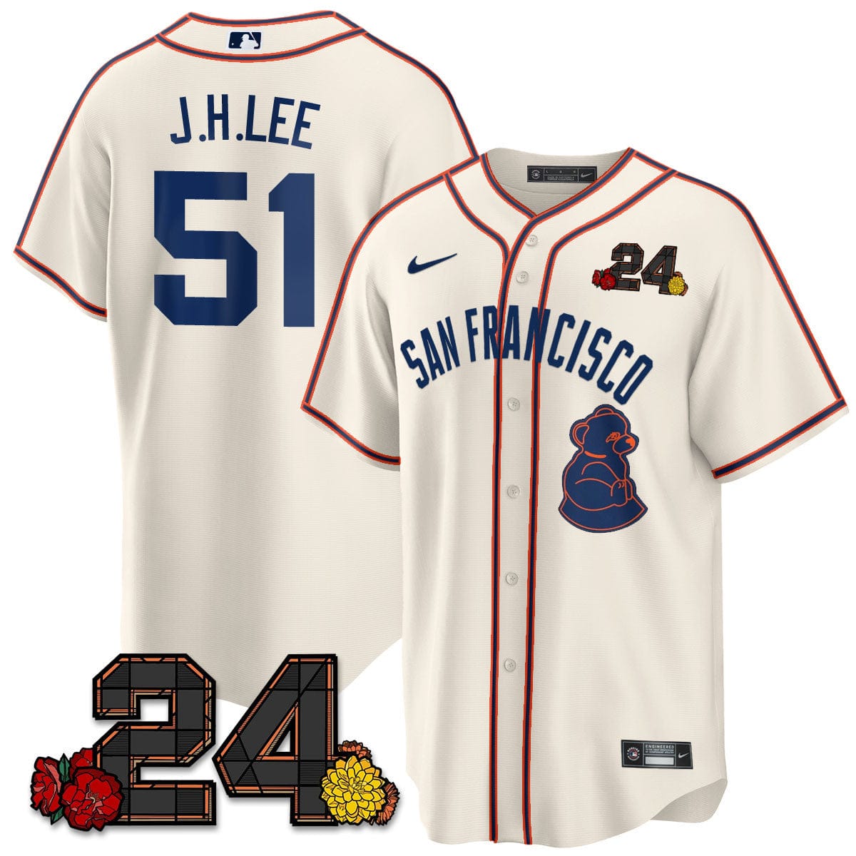 Giants 2024 Vapor Premier Limited Jersey - Willie Mays Patch - Image 14