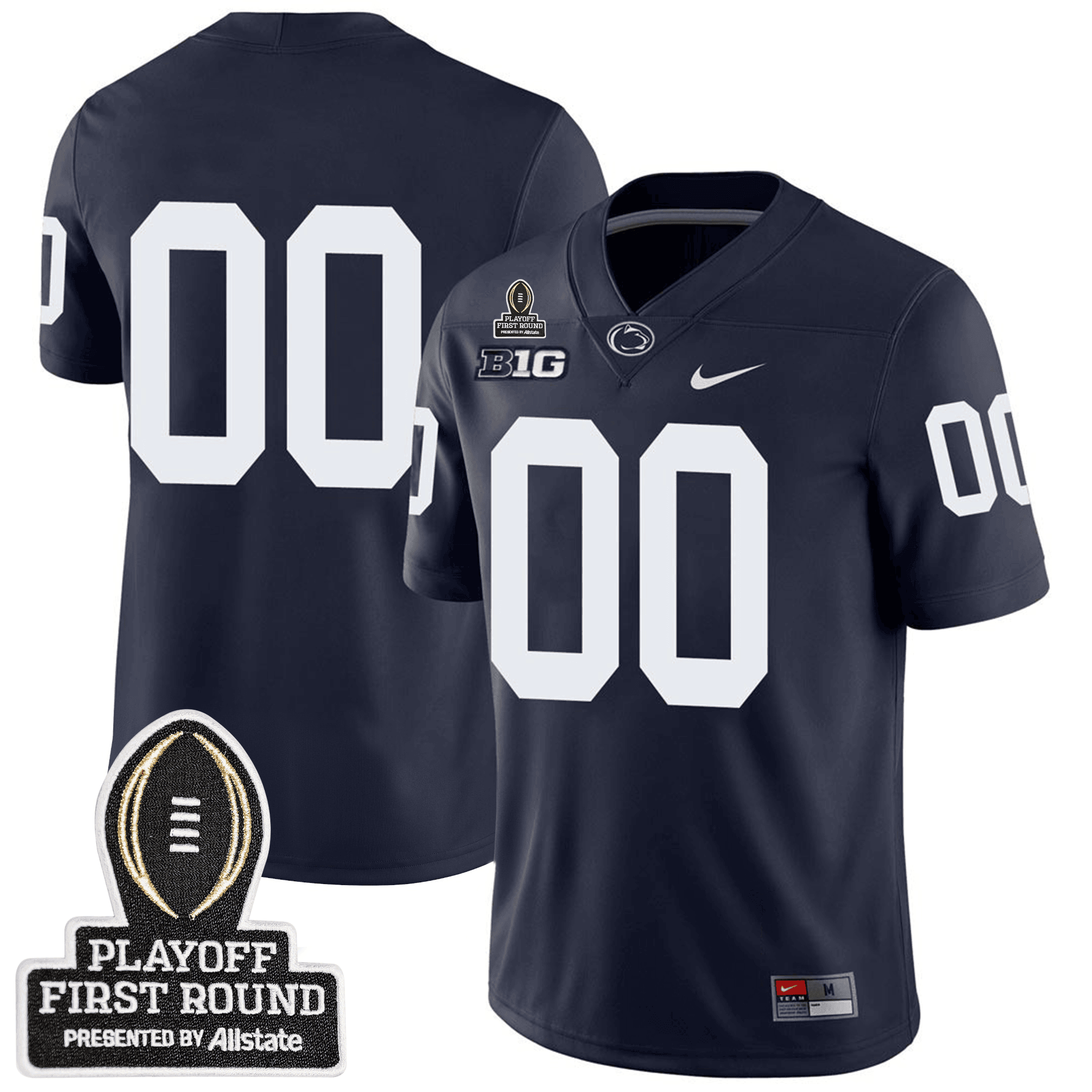 Custom Penn State Football 24/25 Jersey - CFP First Round Patch - Image 2