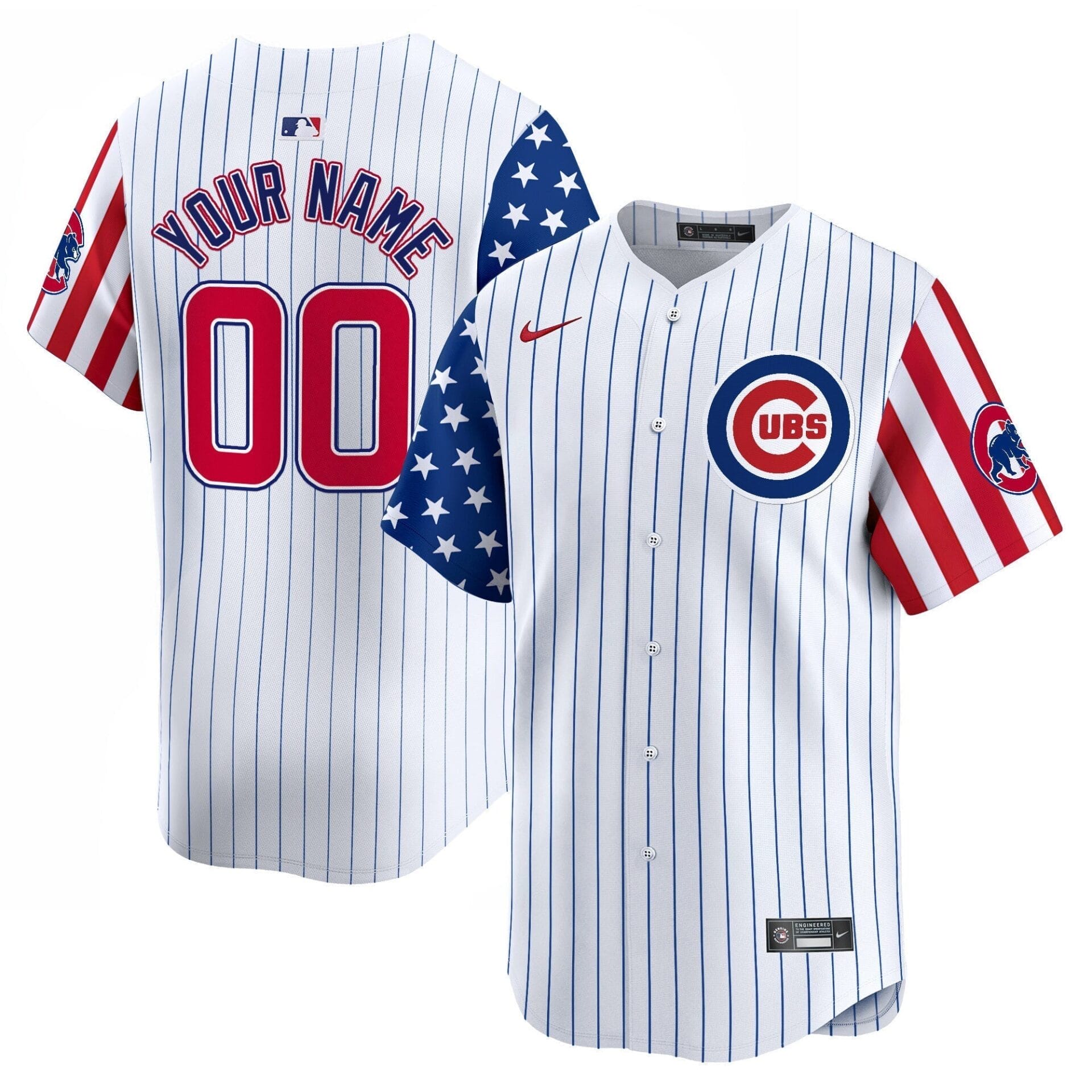 Chicago Cubs 2025 Memorial Day Vapor Premier Limited Custom Jersey - All Stitched - Image 5