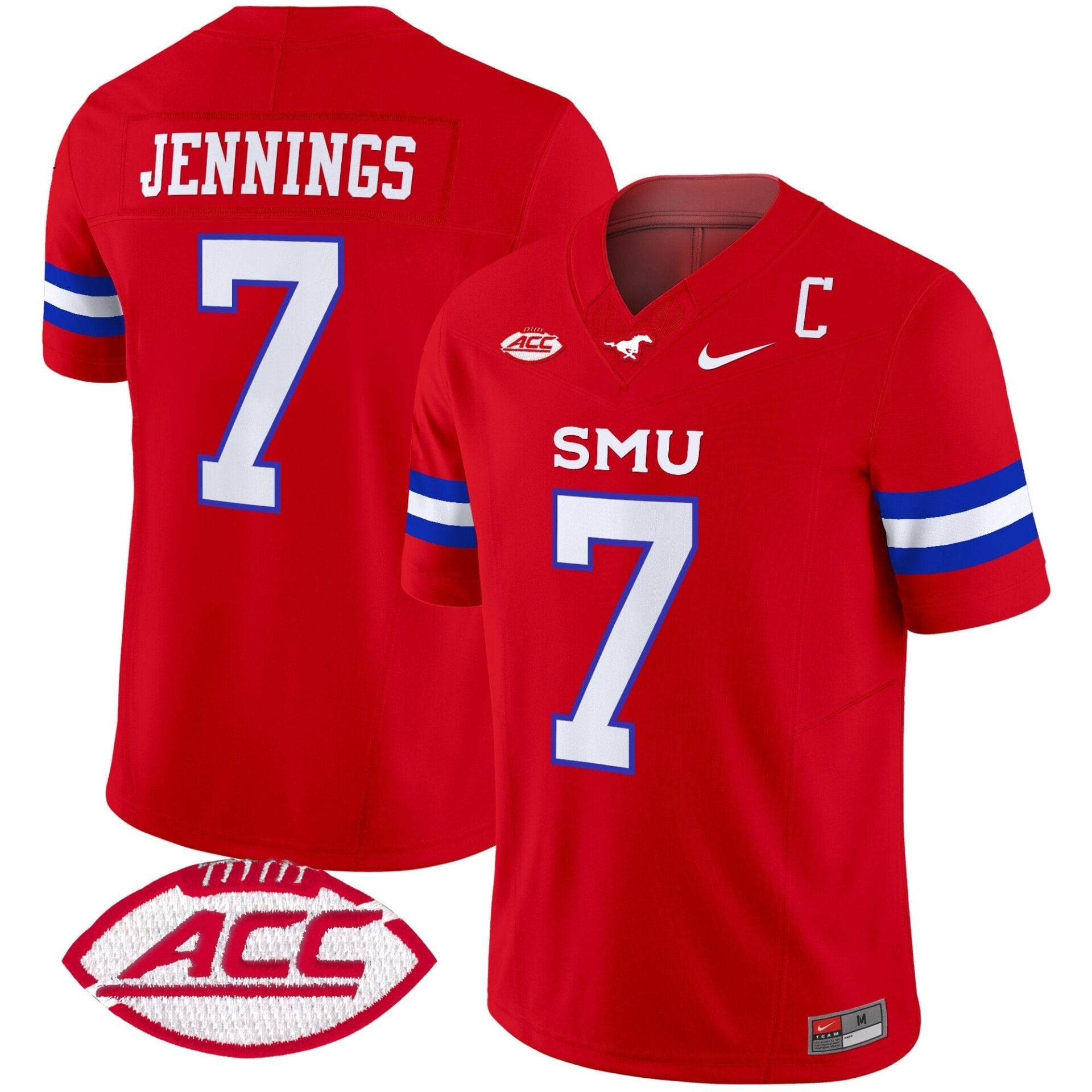 SMU Mustangs 2025 Vapor Limited Jersey - All Stitched - Image 29