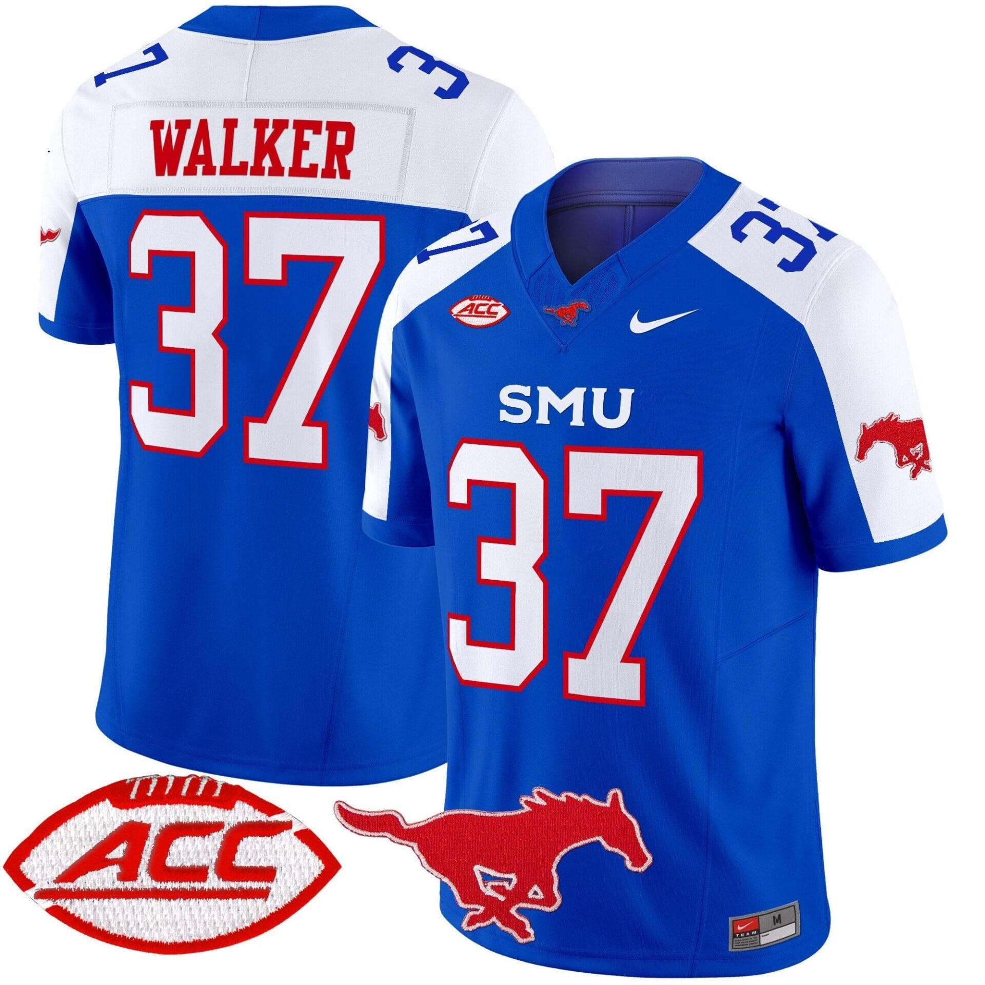 SMU Mustangs 2025 Vapor Limited Jersey - All Stitched - Image 6