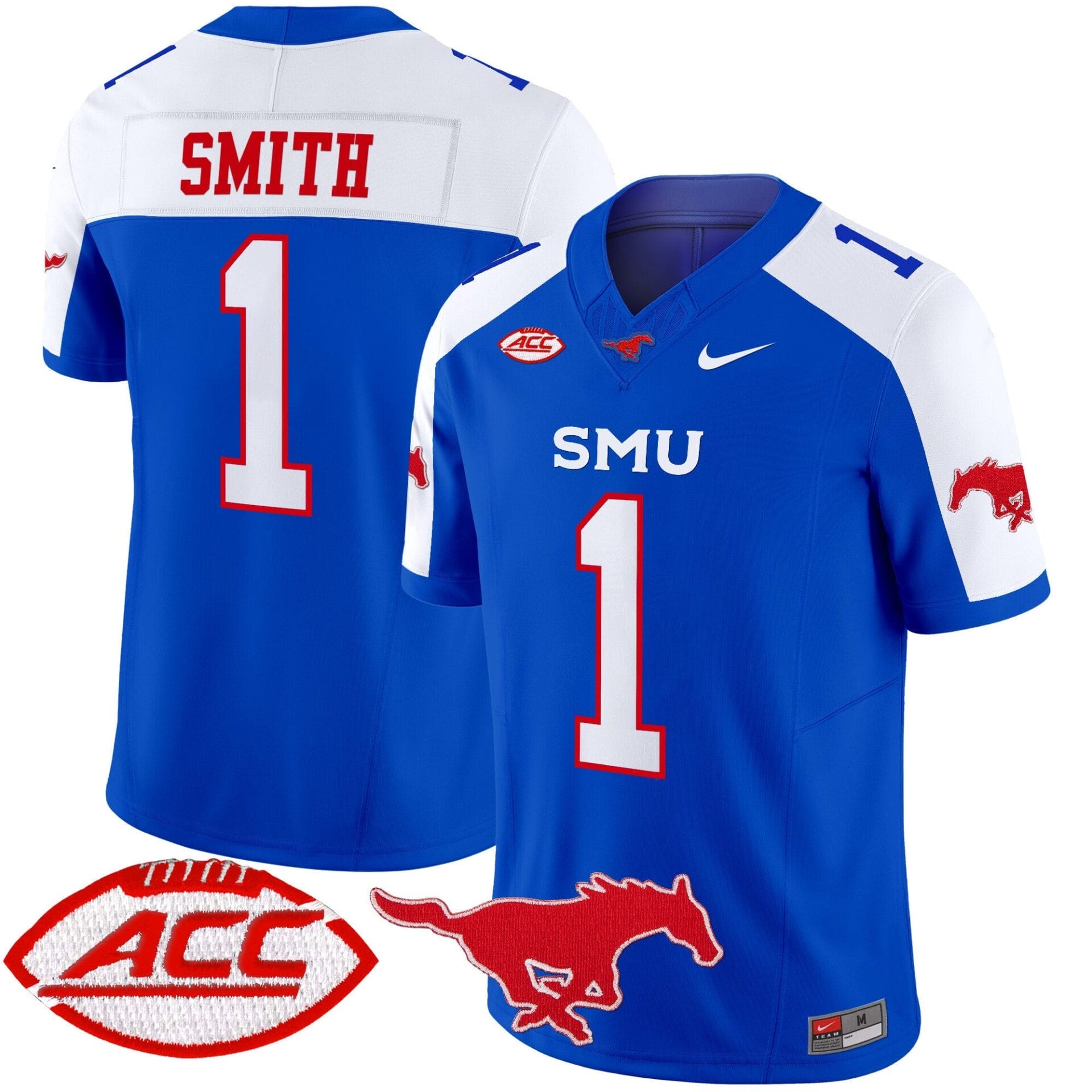 SMU Mustangs 2025 Vapor Limited Jersey - All Stitched - Image 2