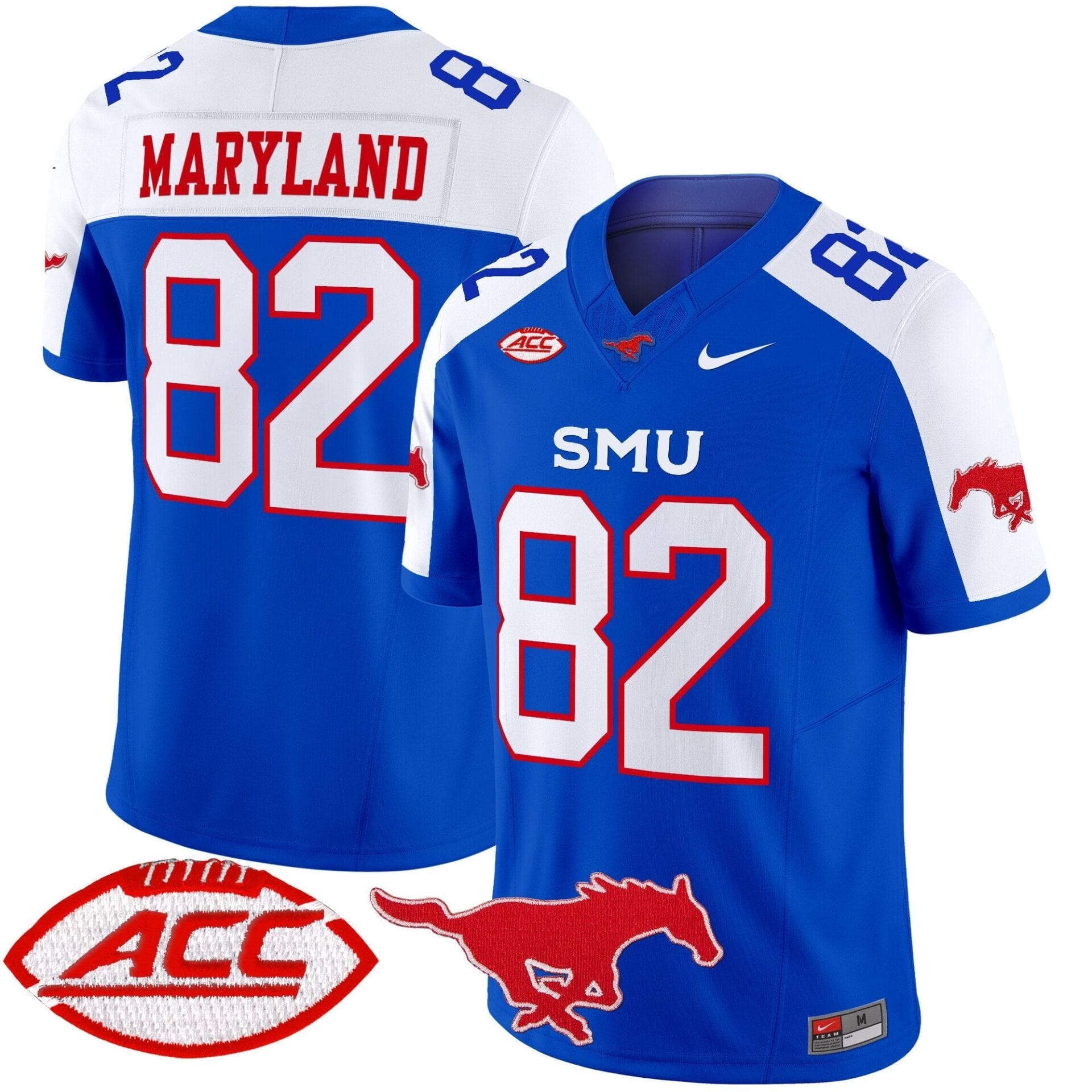 SMU Mustangs 2025 Vapor Limited Jersey - All Stitched - Image 3