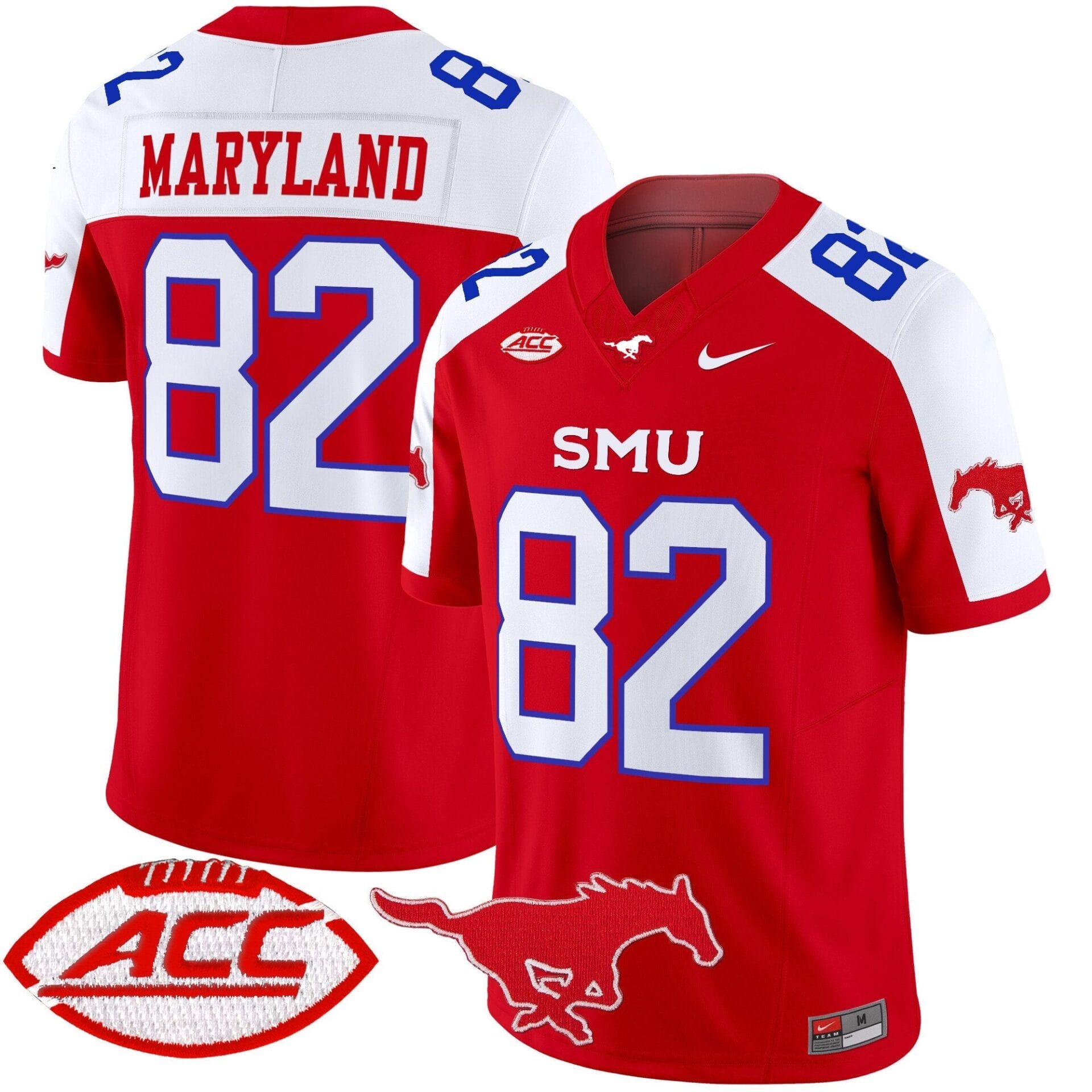 SMU Mustangs 2025 Vapor Limited Jersey - All Stitched - Image 10