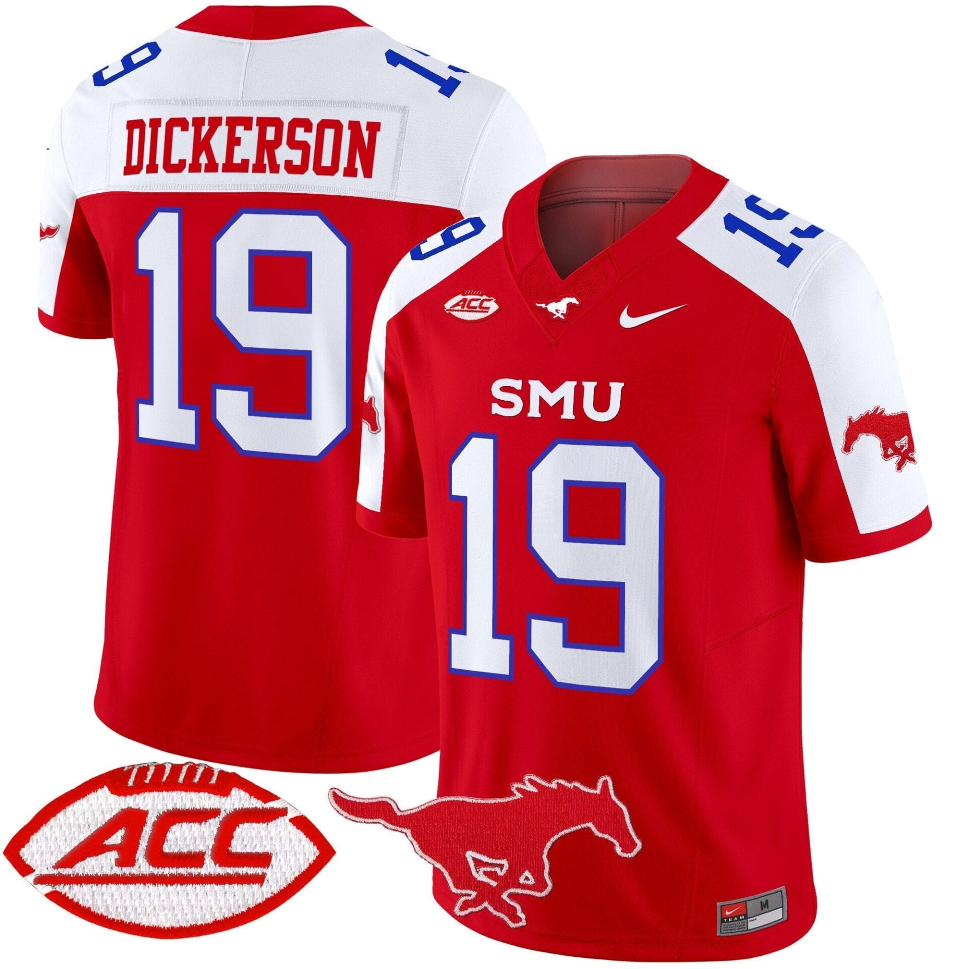 SMU Mustangs 2025 Vapor Limited Jersey - All Stitched - Image 12