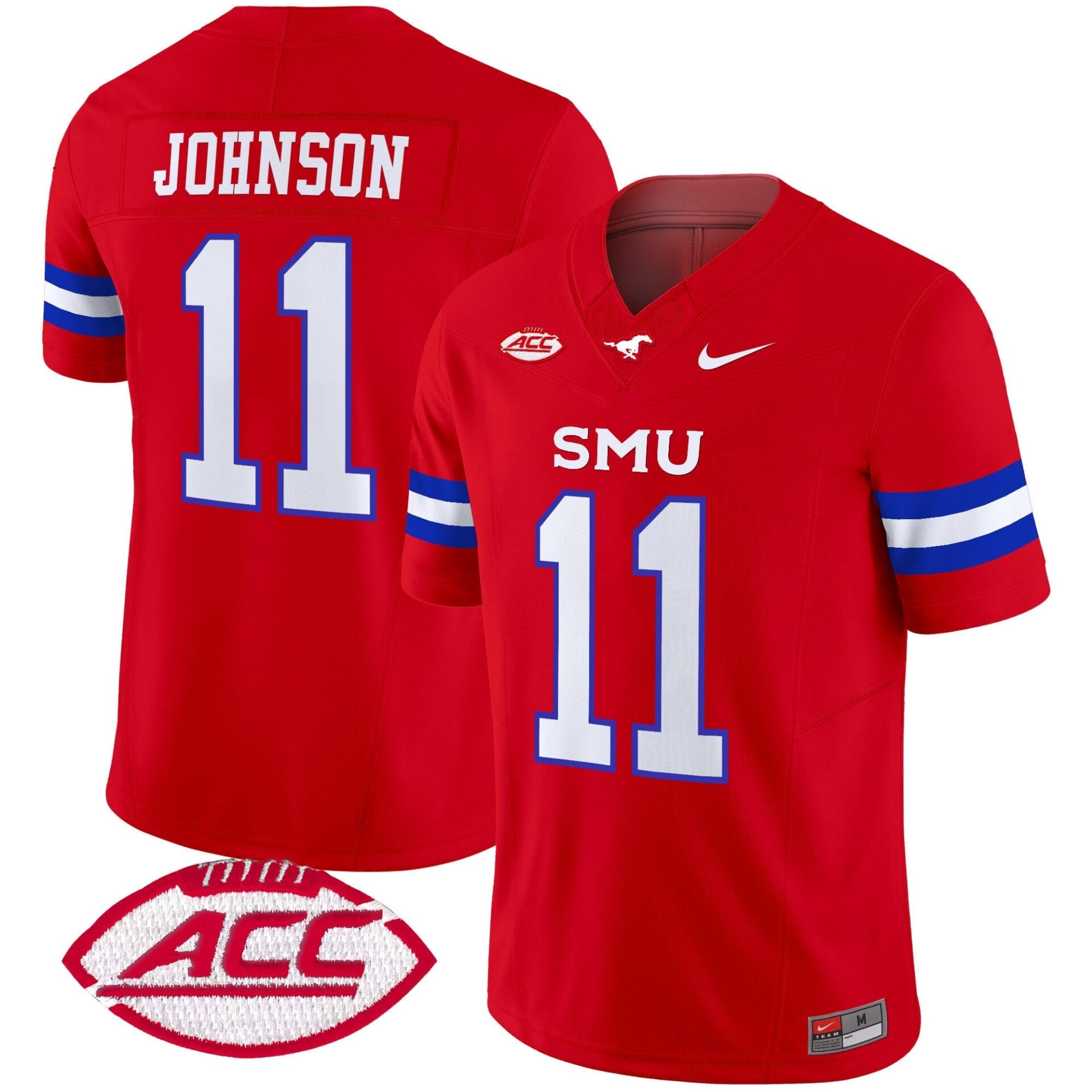 SMU Mustangs 2025 Vapor Limited Jersey - All Stitched - Image 32