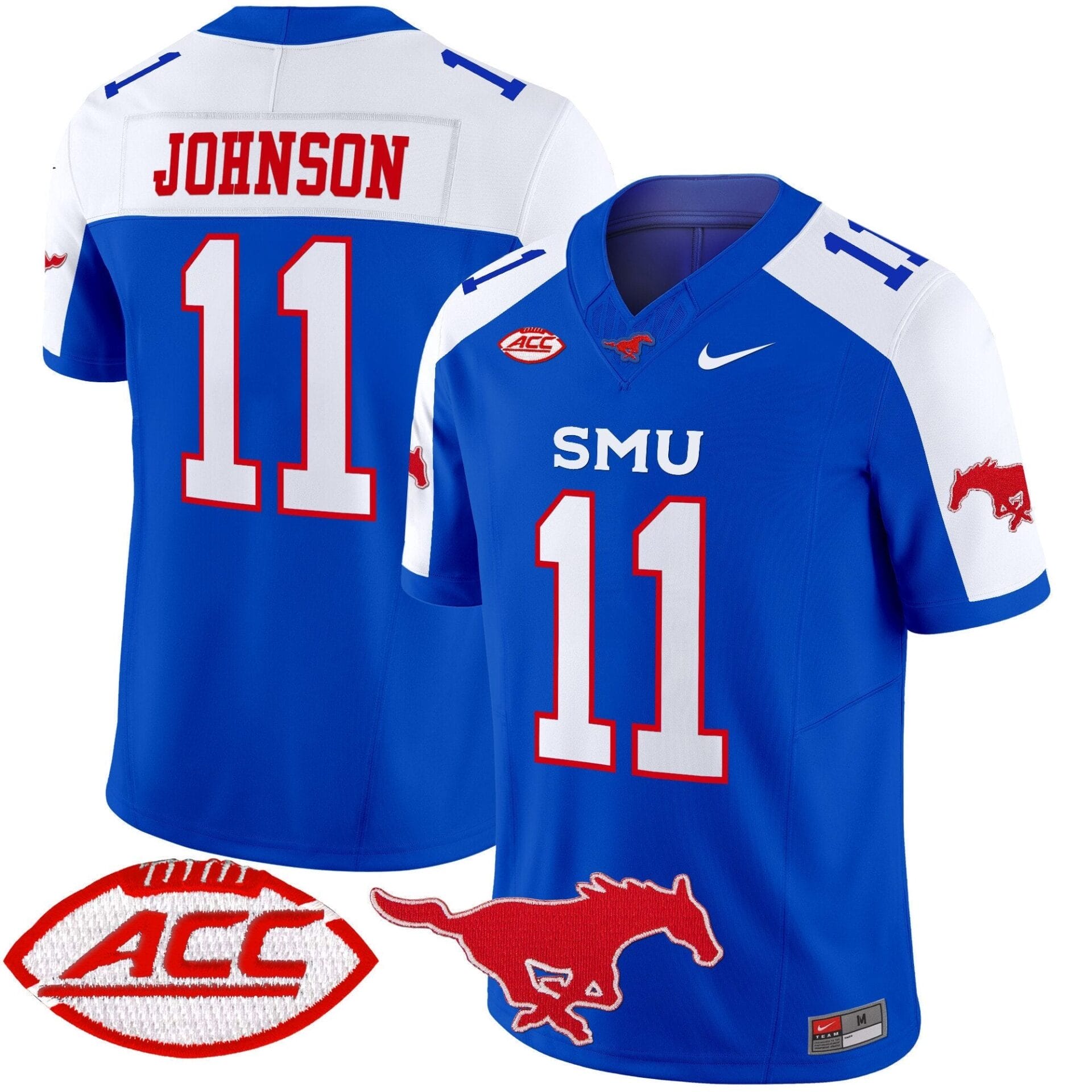 SMU Mustangs 2025 Vapor Limited Jersey - All Stitched - Image 4