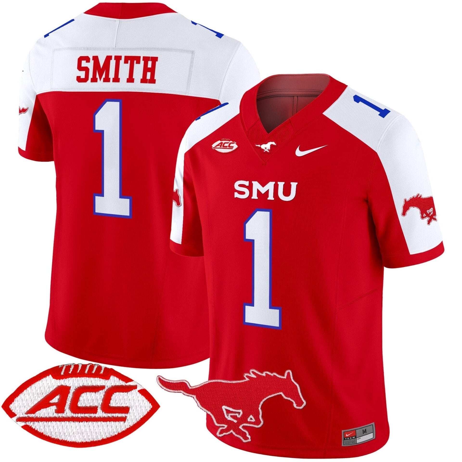 SMU Mustangs 2025 Vapor Limited Jersey - All Stitched - Image 9