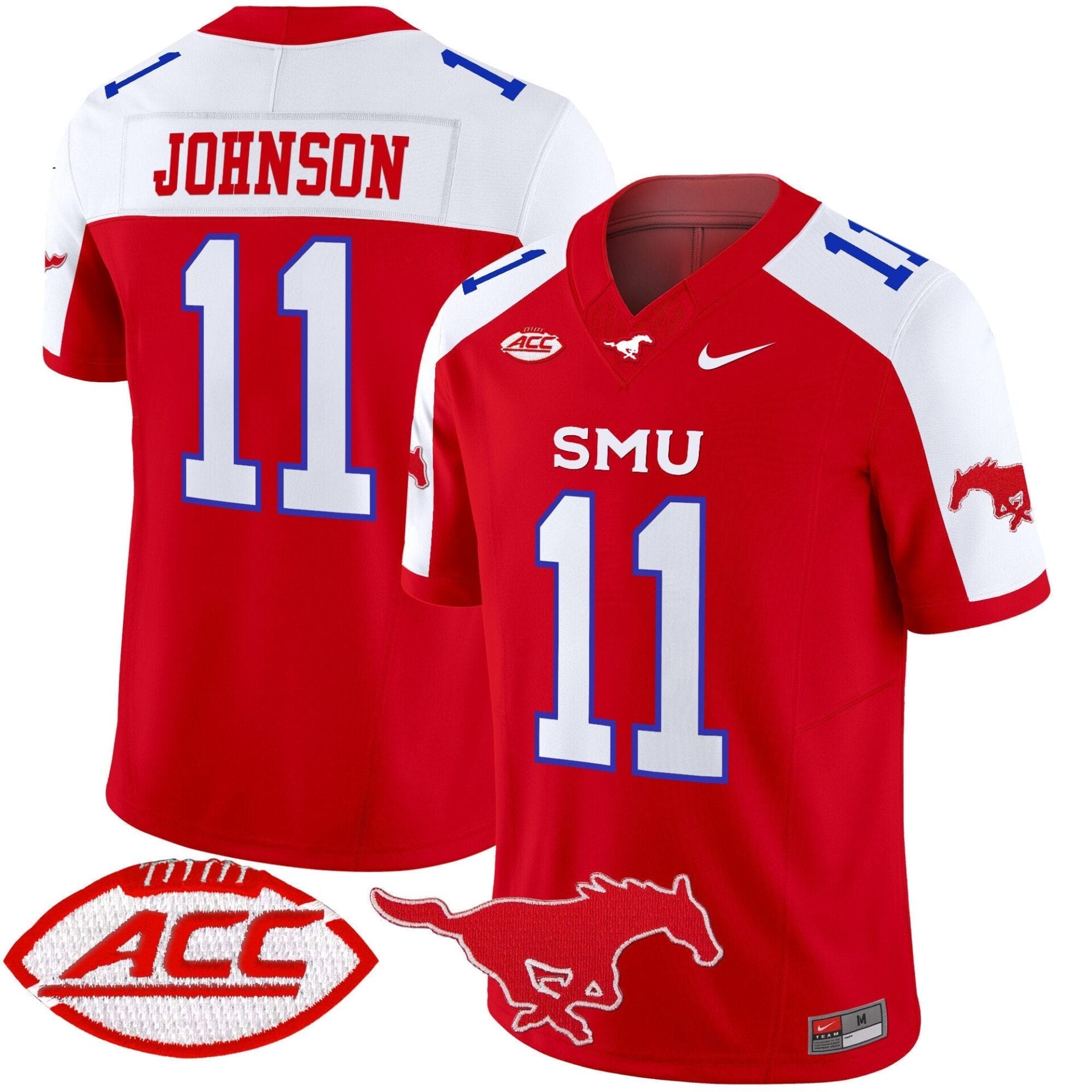 SMU Mustangs 2025 Vapor Limited Jersey - All Stitched - Image 11