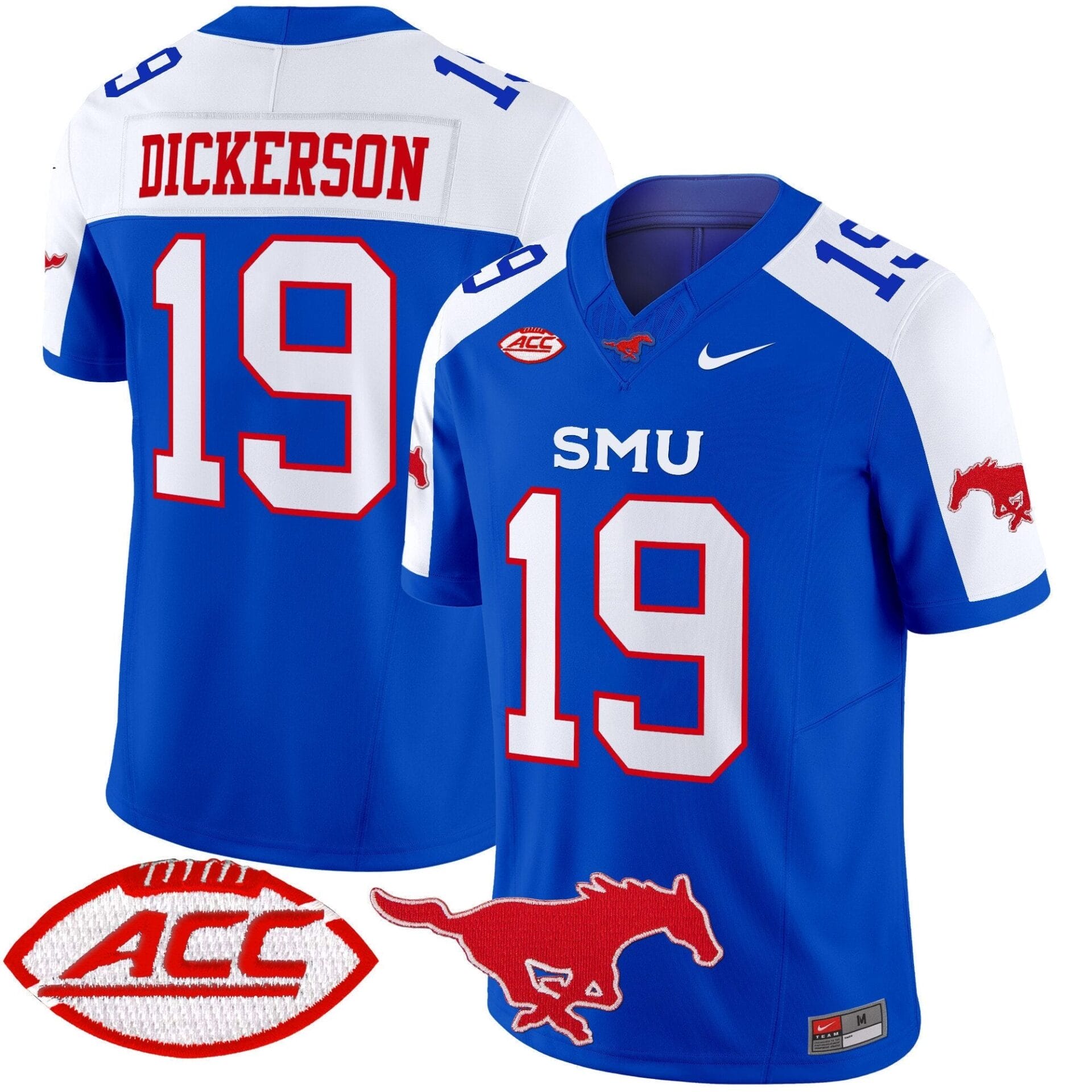 SMU Mustangs 2025 Vapor Limited Jersey - All Stitched - Image 5