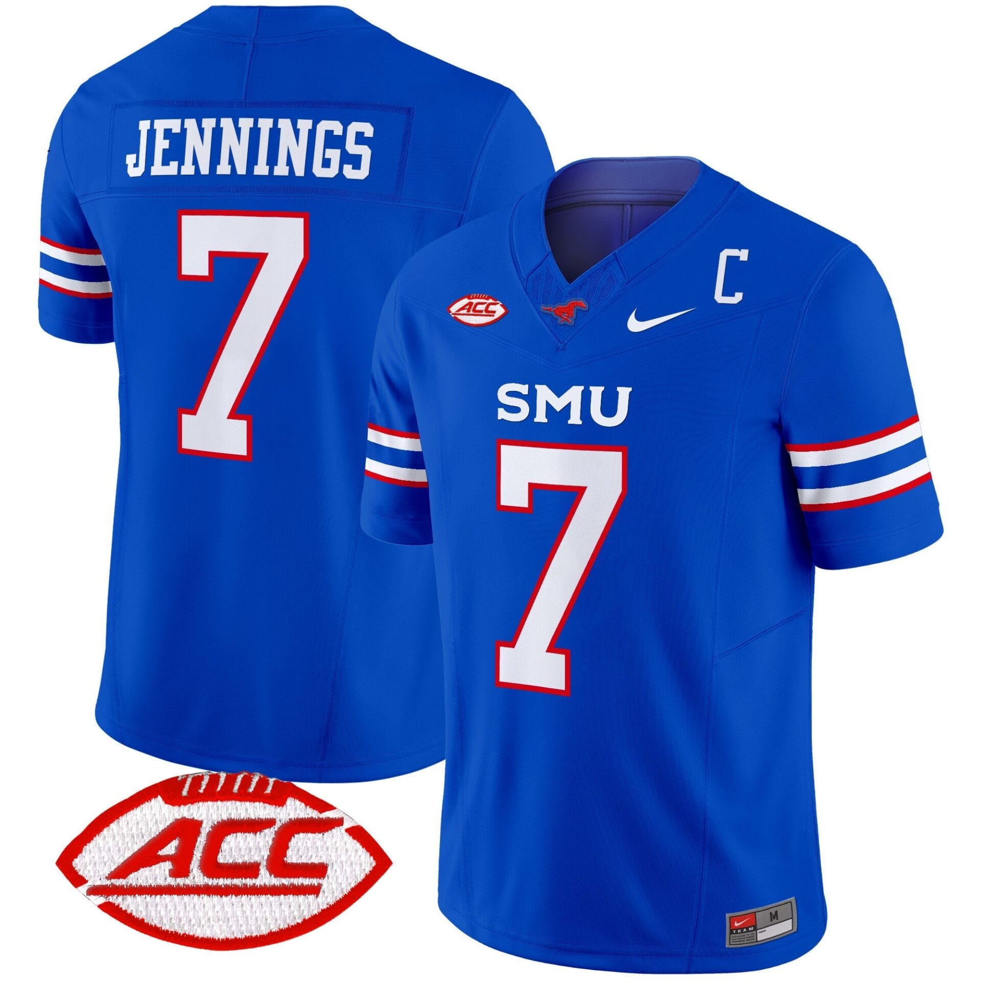 SMU Mustangs 2025 Vapor Limited Jersey - All Stitched - Image 22
