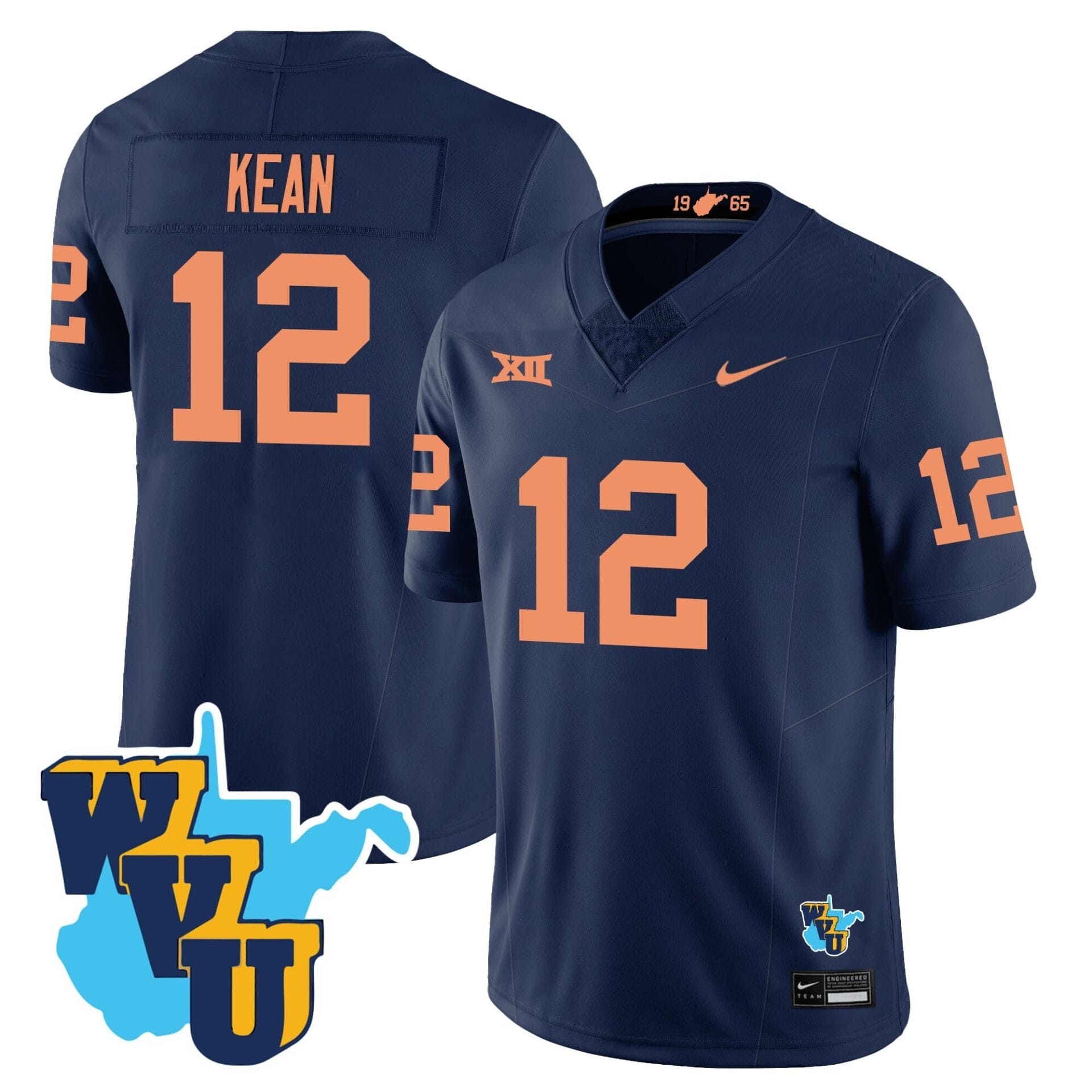 West Virginia Mountaineers 1965-2025 Throwback Jersey - All Stitched - Image 14