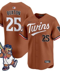 Minnesota Twins T.C. Bear Patch Vapor Premier Limited Jersey - All Stitched