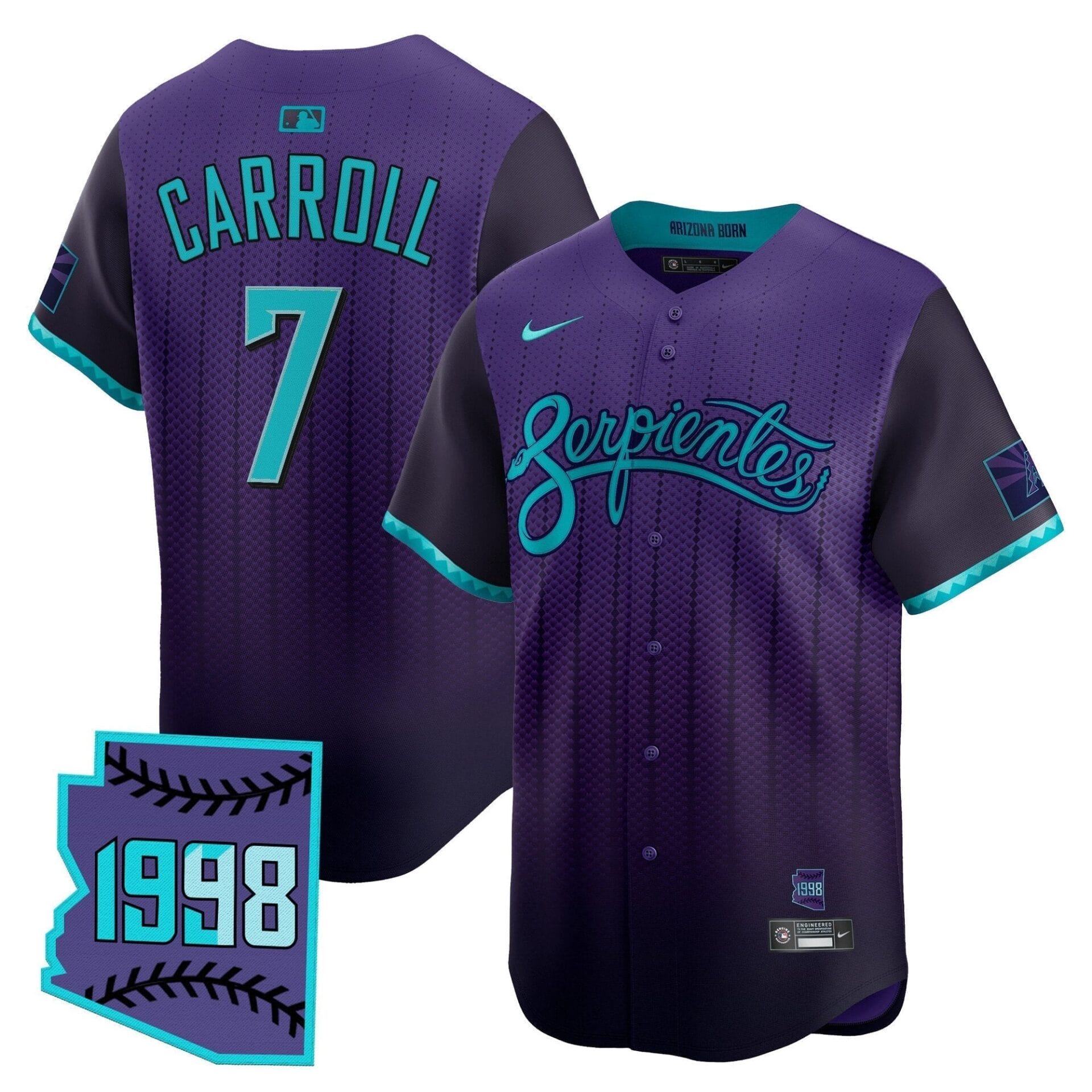 Arizona Diamondbacks 2025 City Connect Vapor Premier Limited Jersey V2 - Stitched
