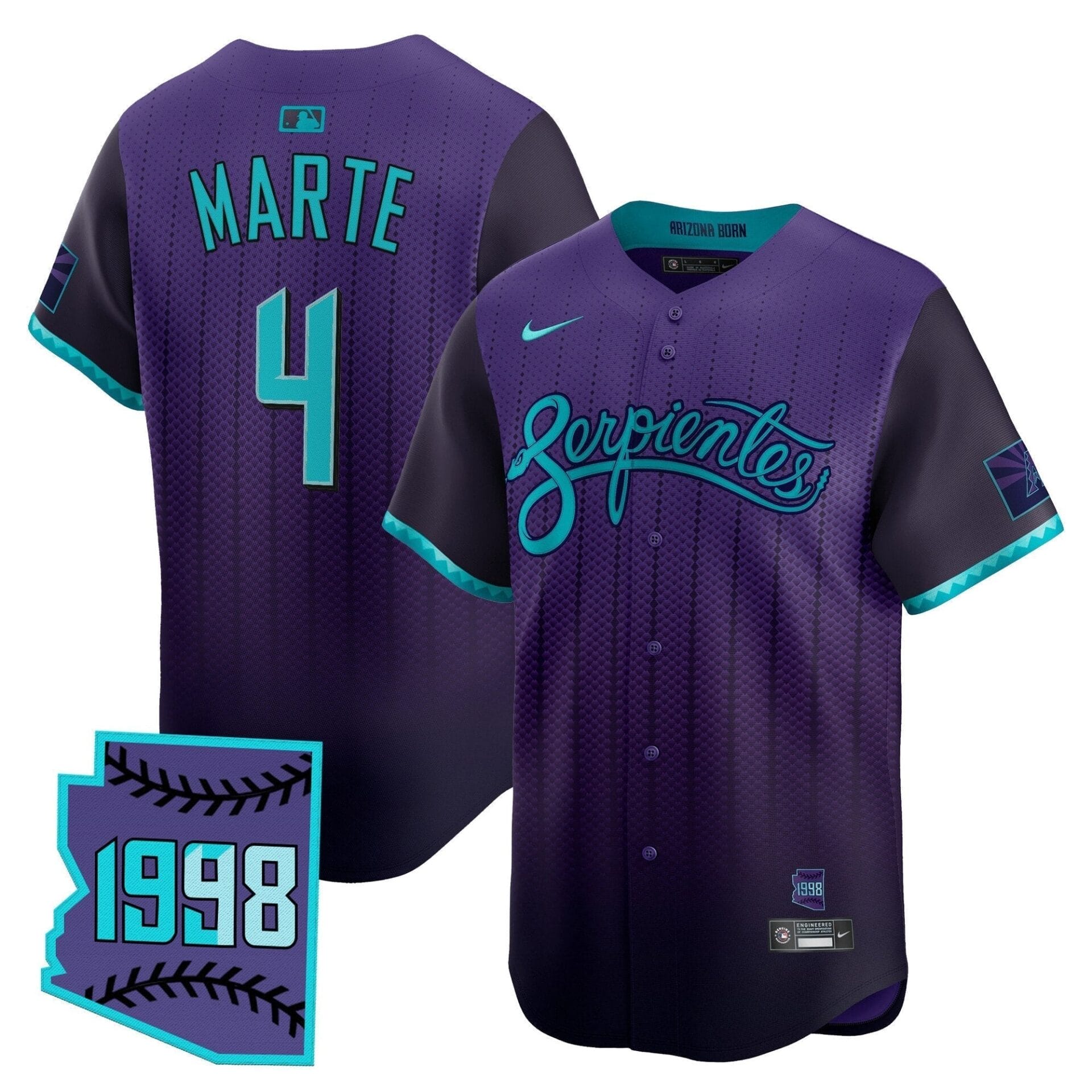 Arizona Diamondbacks 2025 City Connect Vapor Premier Limited Jersey V2 - Stitched - Image 6