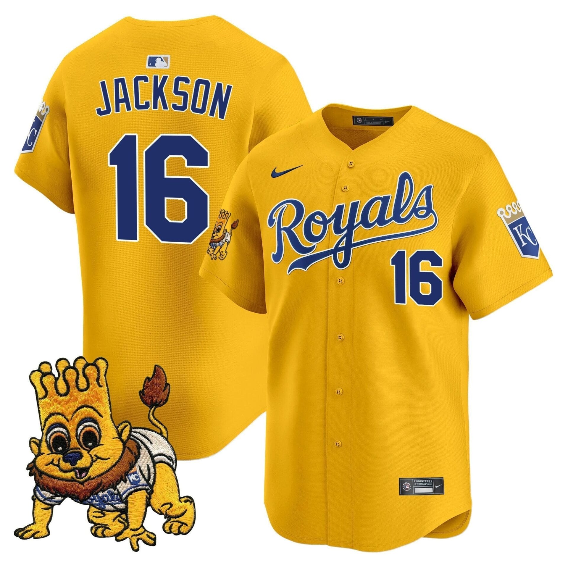 Kansas City Royals Sluggerrr Patch Vapor Premier Limited Jersey - All Stitched - Image 8
