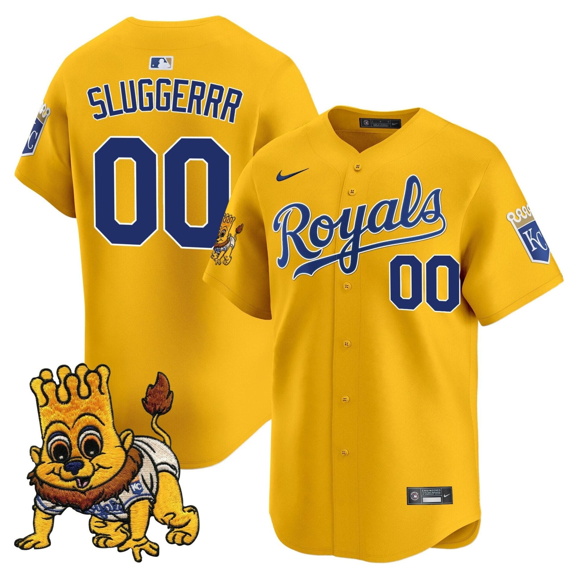 Kansas City Royals Sluggerrr Patch Vapor Premier Limited Jersey - All Stitched - Image 2