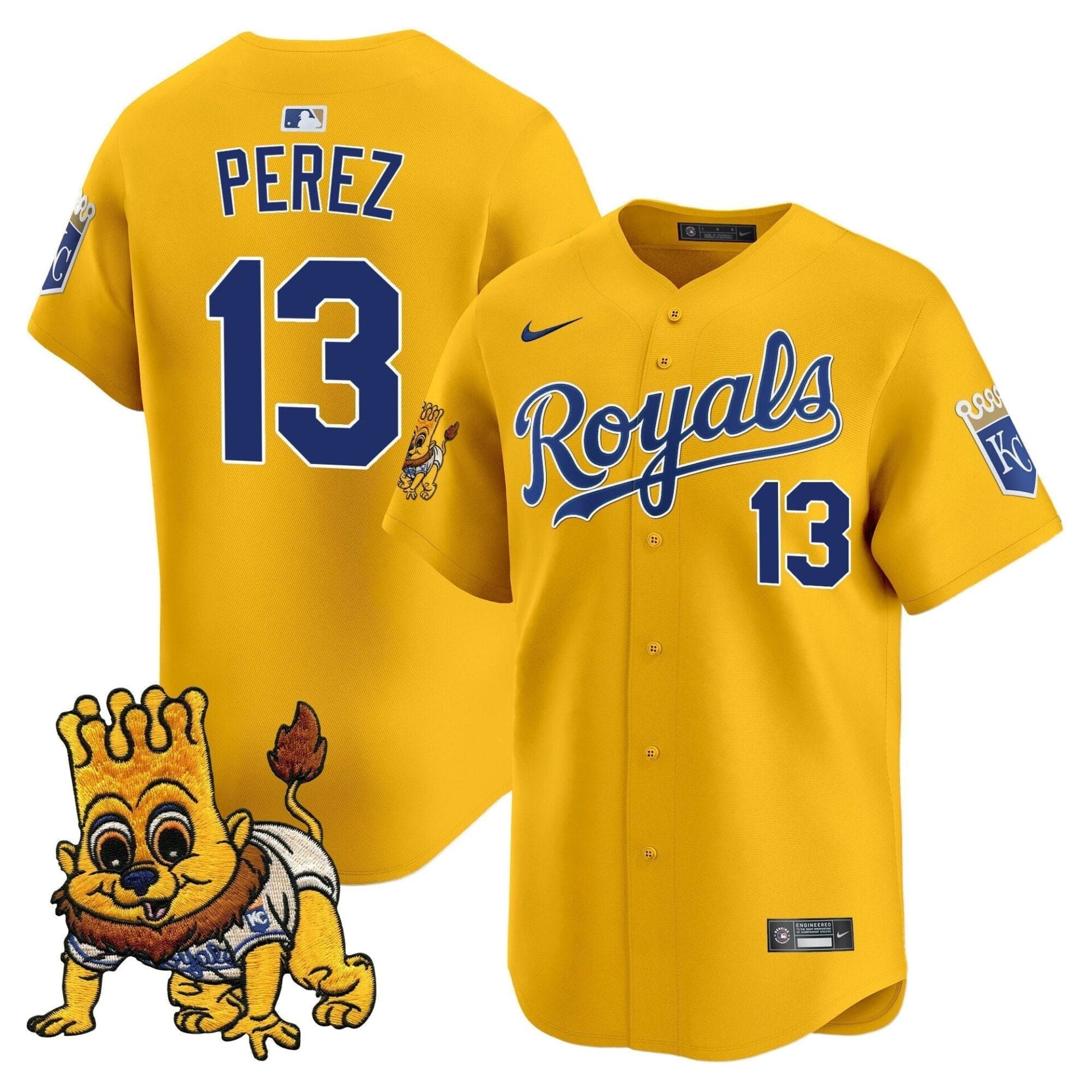Kansas City Royals Sluggerrr Patch Vapor Premier Limited Jersey - All Stitched - Image 5