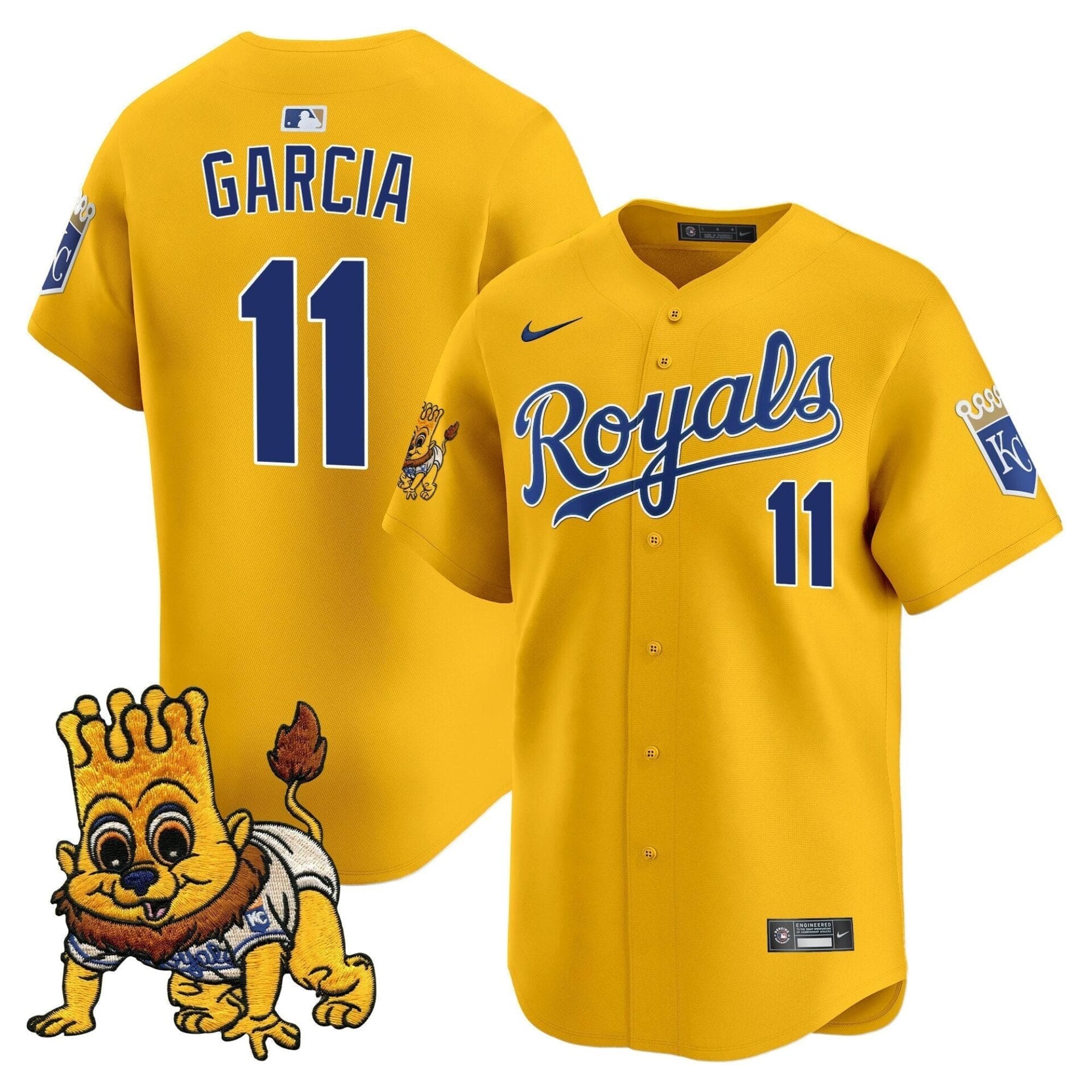 Kansas City Royals Sluggerrr Patch Vapor Premier Limited Jersey - All Stitched - Image 3