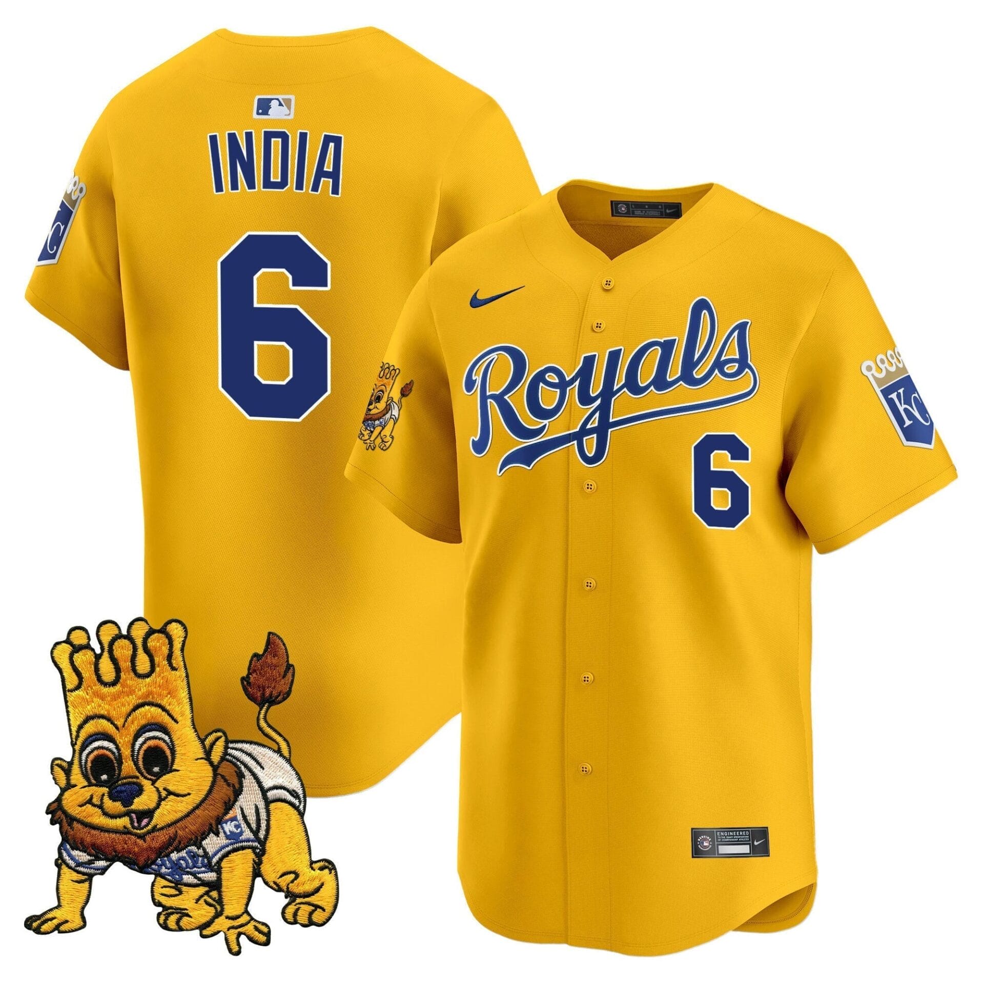 Kansas City Royals Sluggerrr Patch Vapor Premier Limited Jersey - All Stitched - Image 6