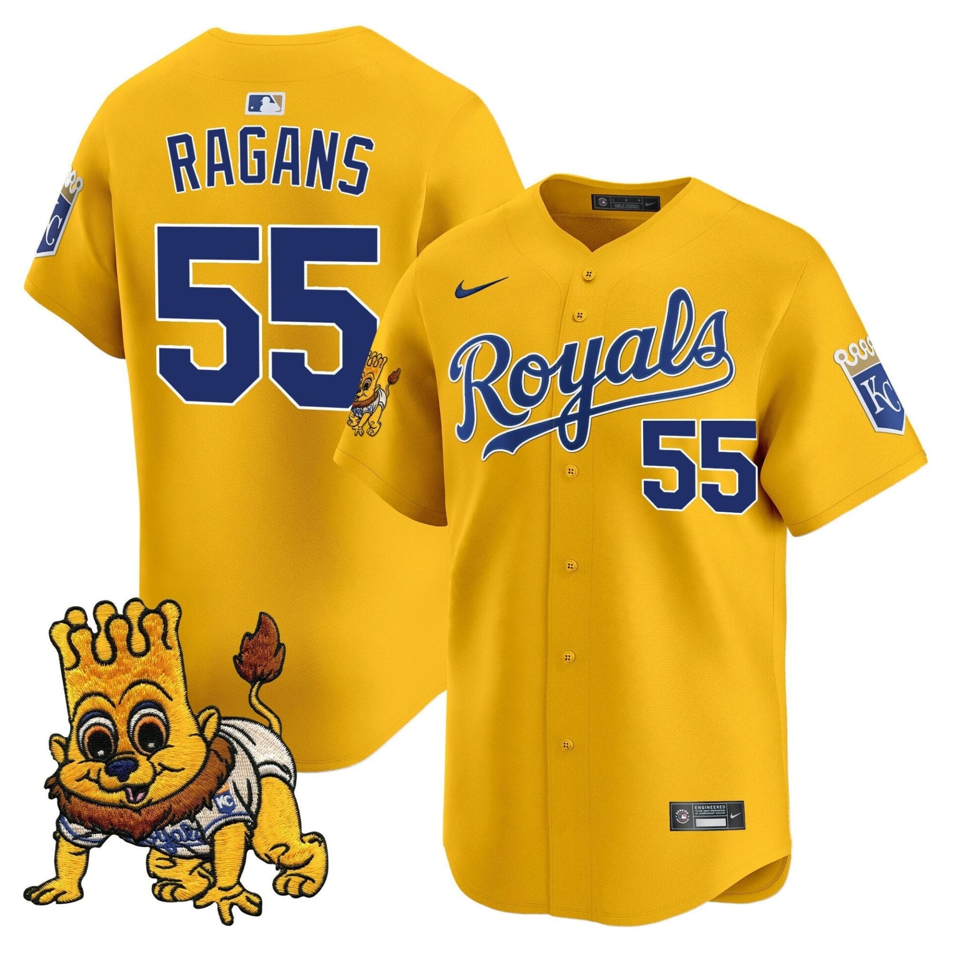 Kansas City Royals Sluggerrr Patch Vapor Premier Limited Jersey - All Stitched - Image 7
