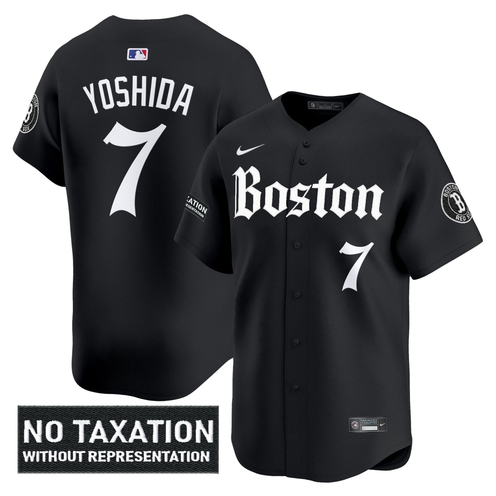Boston Red Sox 'Retro Newspaper Edition' Vapor Premier Limited Jersey - All Stitched - Image 8