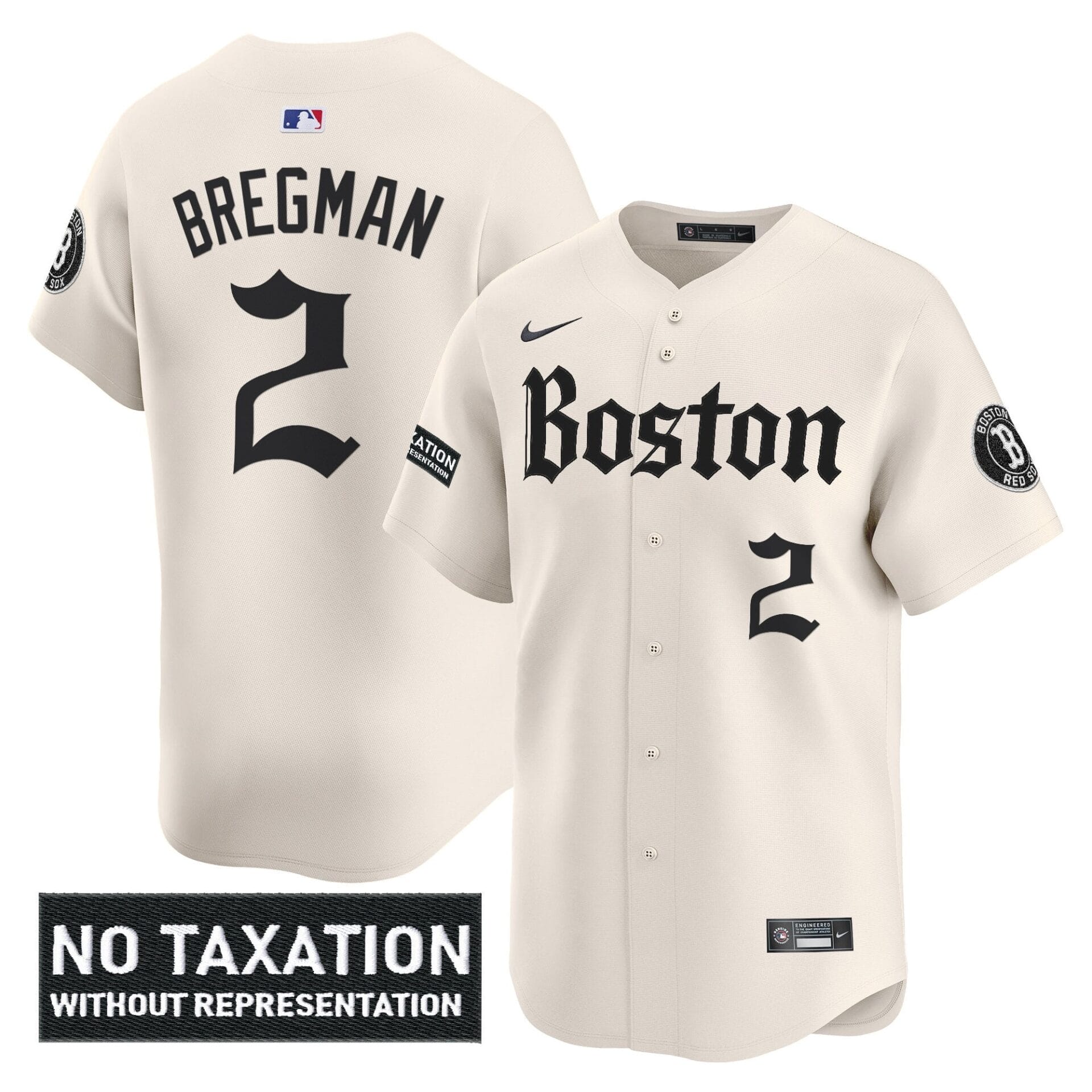 Boston Red Sox 'Retro Newspaper Edition' Vapor Premier Limited Jersey - All Stitched - Image 12