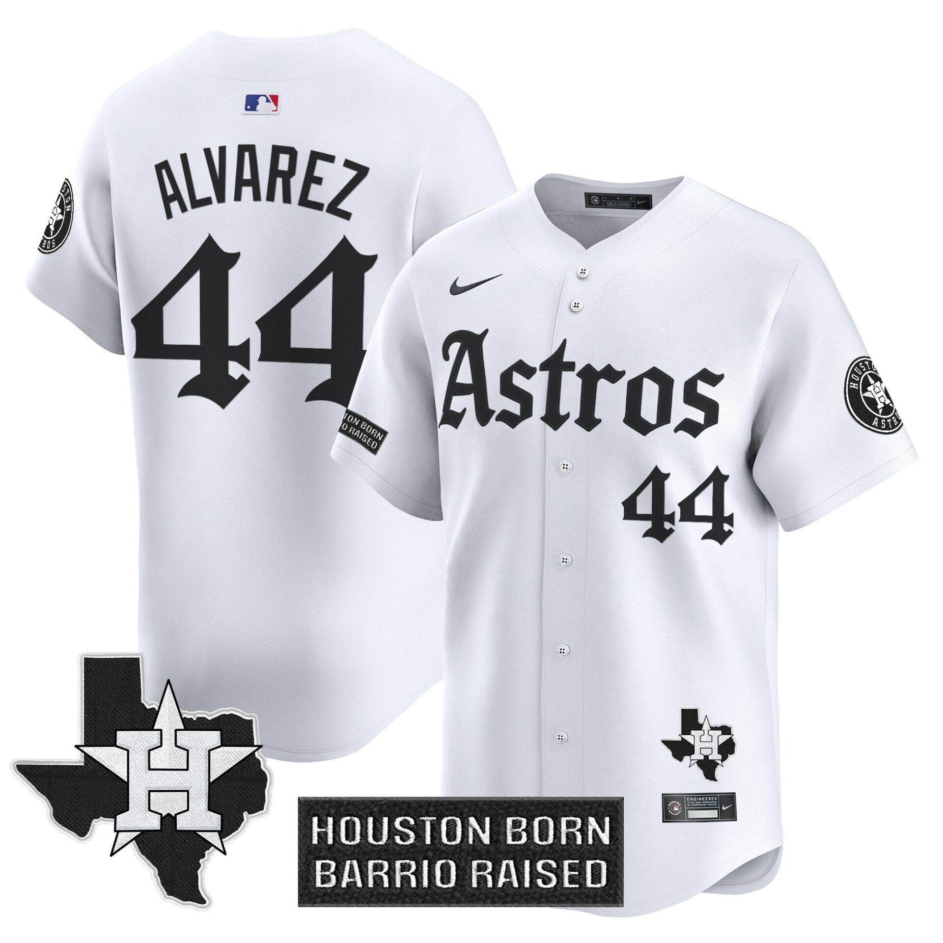 Houston Astros 'Gothic Edition' Vapor Premier Limited Jersey - All Stitched - Image 12