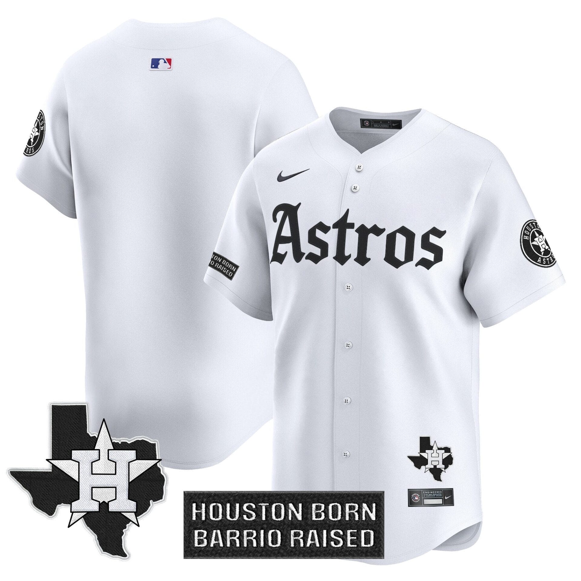 Houston Astros 'Gothic Edition' Vapor Premier Limited Jersey - All Stitched - Image 18
