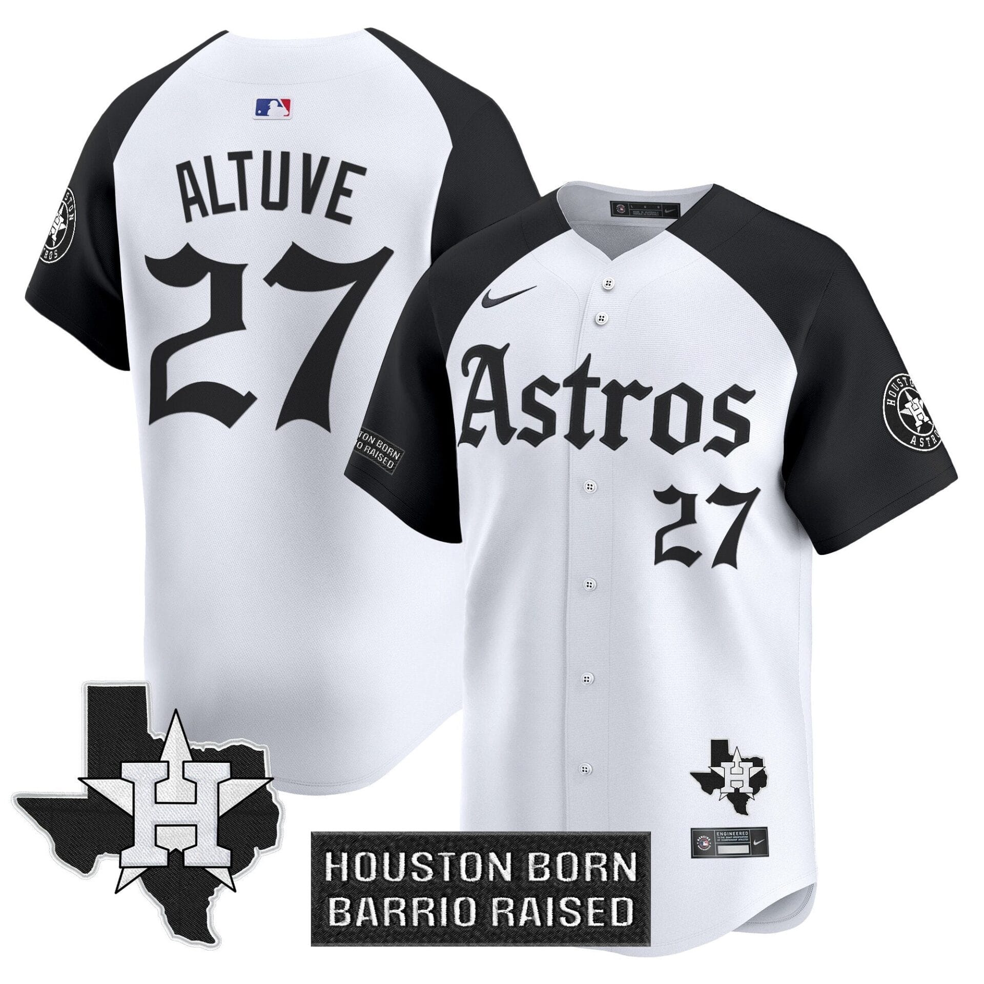 Houston Astros 'Gothic Edition' Vapor Premier Limited Jersey - All Stitched - Image 19