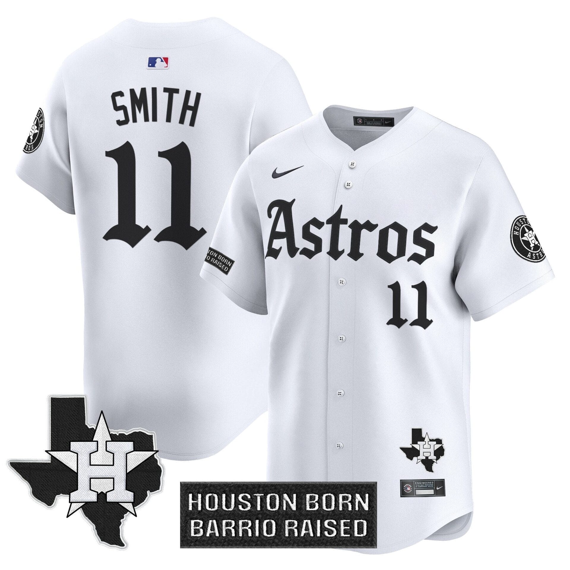 Houston Astros 'Gothic Edition' Vapor Premier Limited Jersey - All Stitched - Image 17