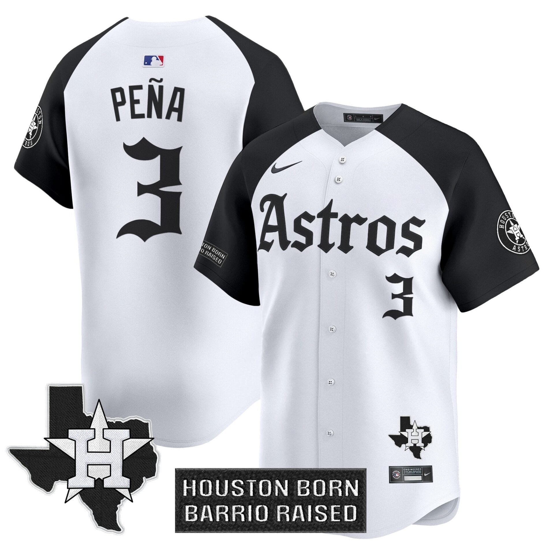 Houston Astros 'Gothic Edition' Vapor Premier Limited Jersey - All Stitched - Image 20
