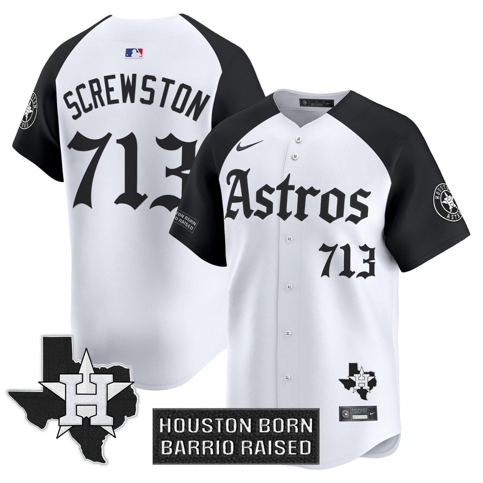 Houston Astros 'Gothic Edition' Vapor Premier Limited Jersey - All Stitched - Image 24